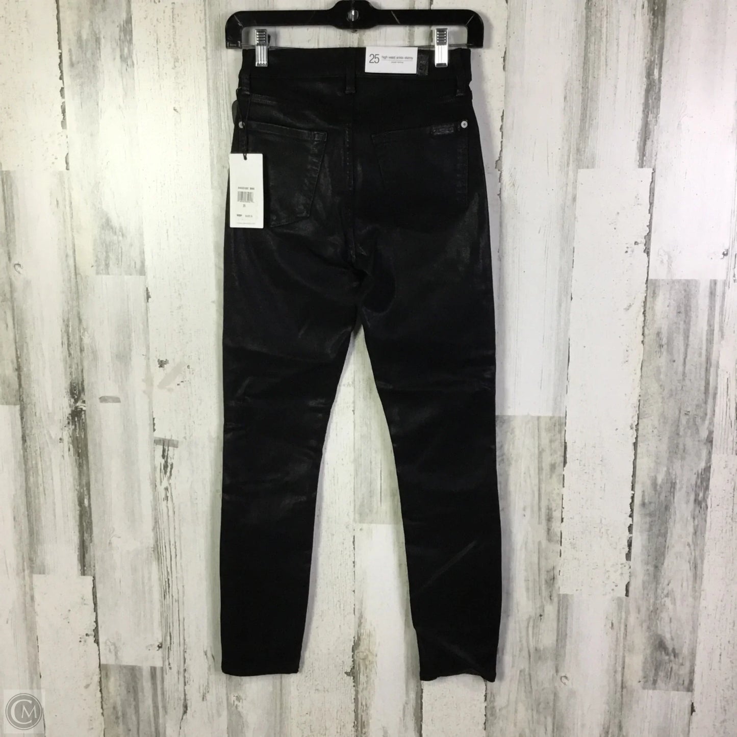 Jeans Skinny By 7 For All Mankind In Black & Blue, Size: 0