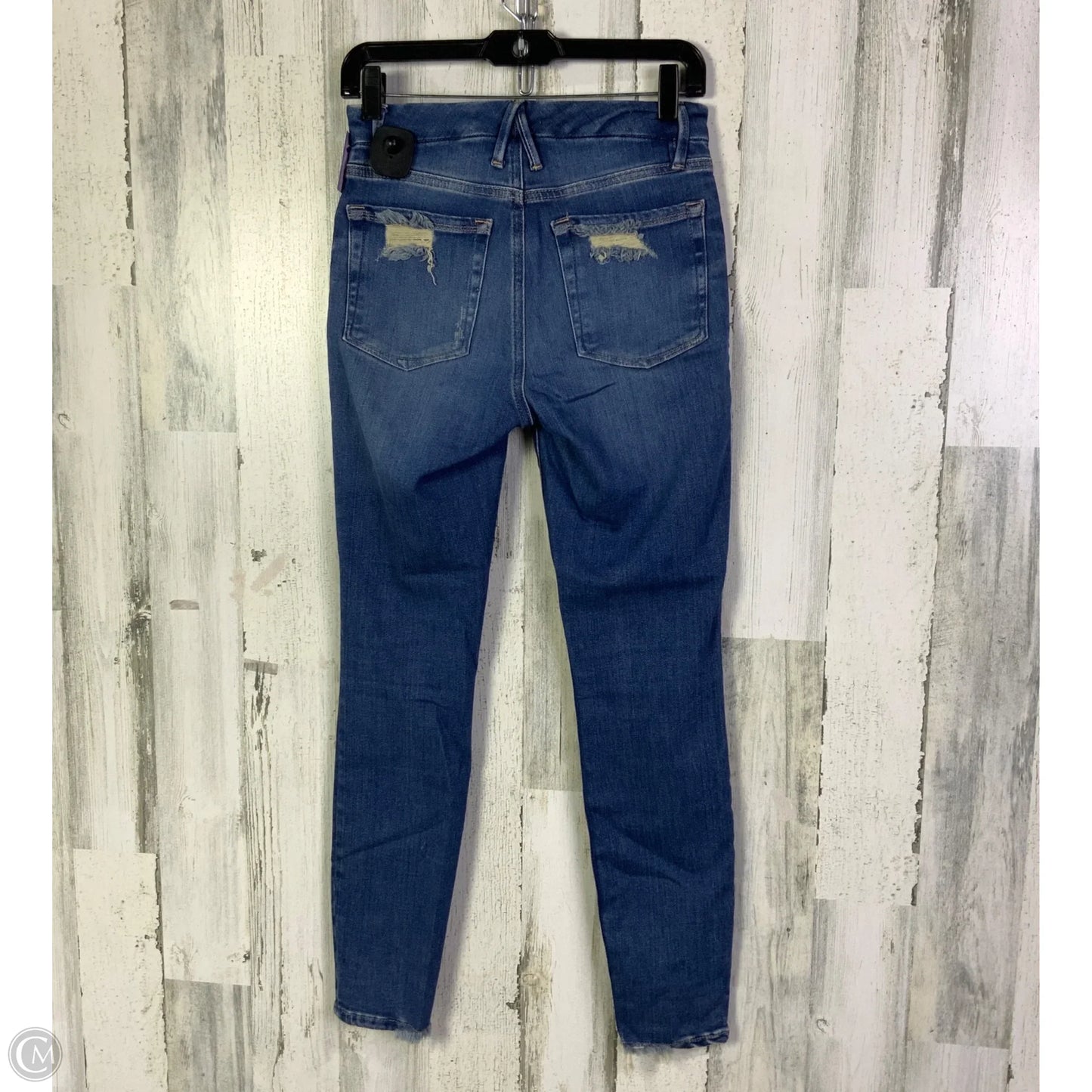 Jeans Skinny By Good American In Blue Denim, Size: 2