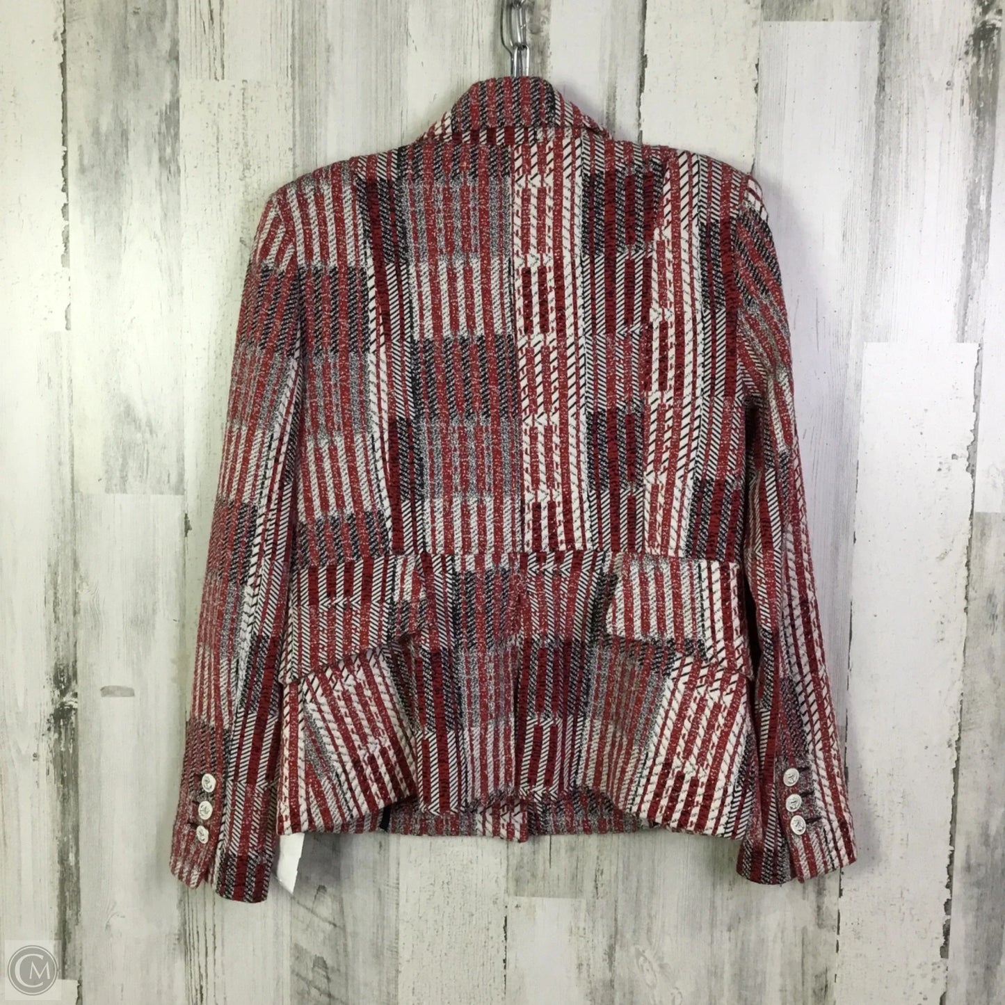 Blazer By Banana Republic In Blue & Red & White, Size: S