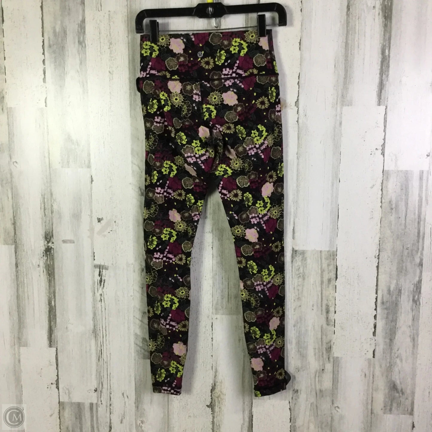 Athletic Leggings By Lululemon In Black & Purple, Size: 6