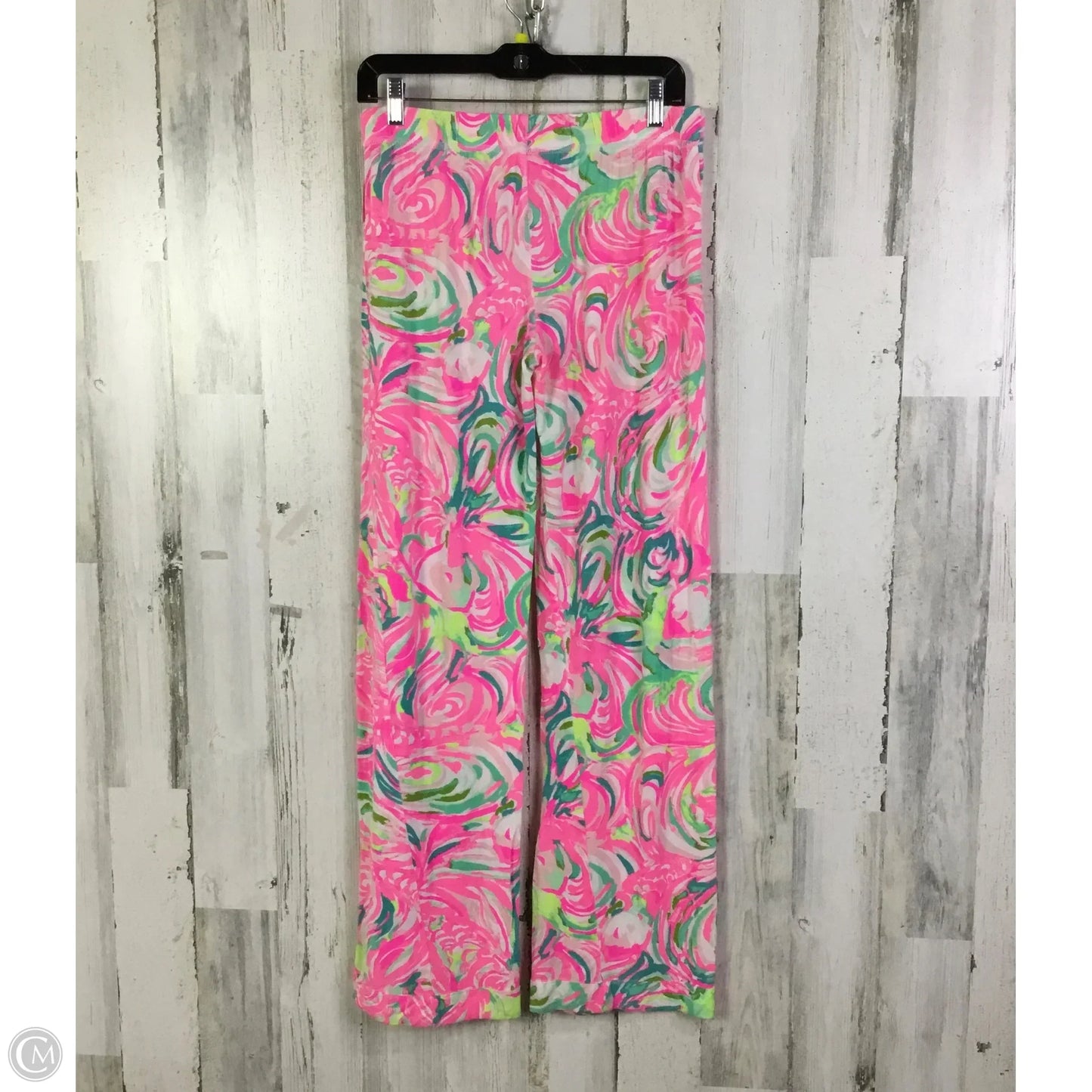 Pants Designer By Lilly Pulitzer In Green & Pink, Size: S