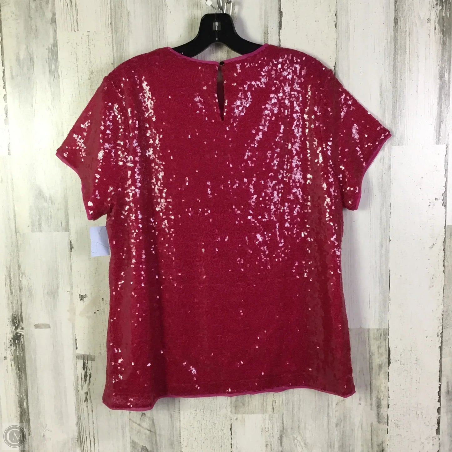 Top Short Sleeve By Charter Club In Pink, Size: L