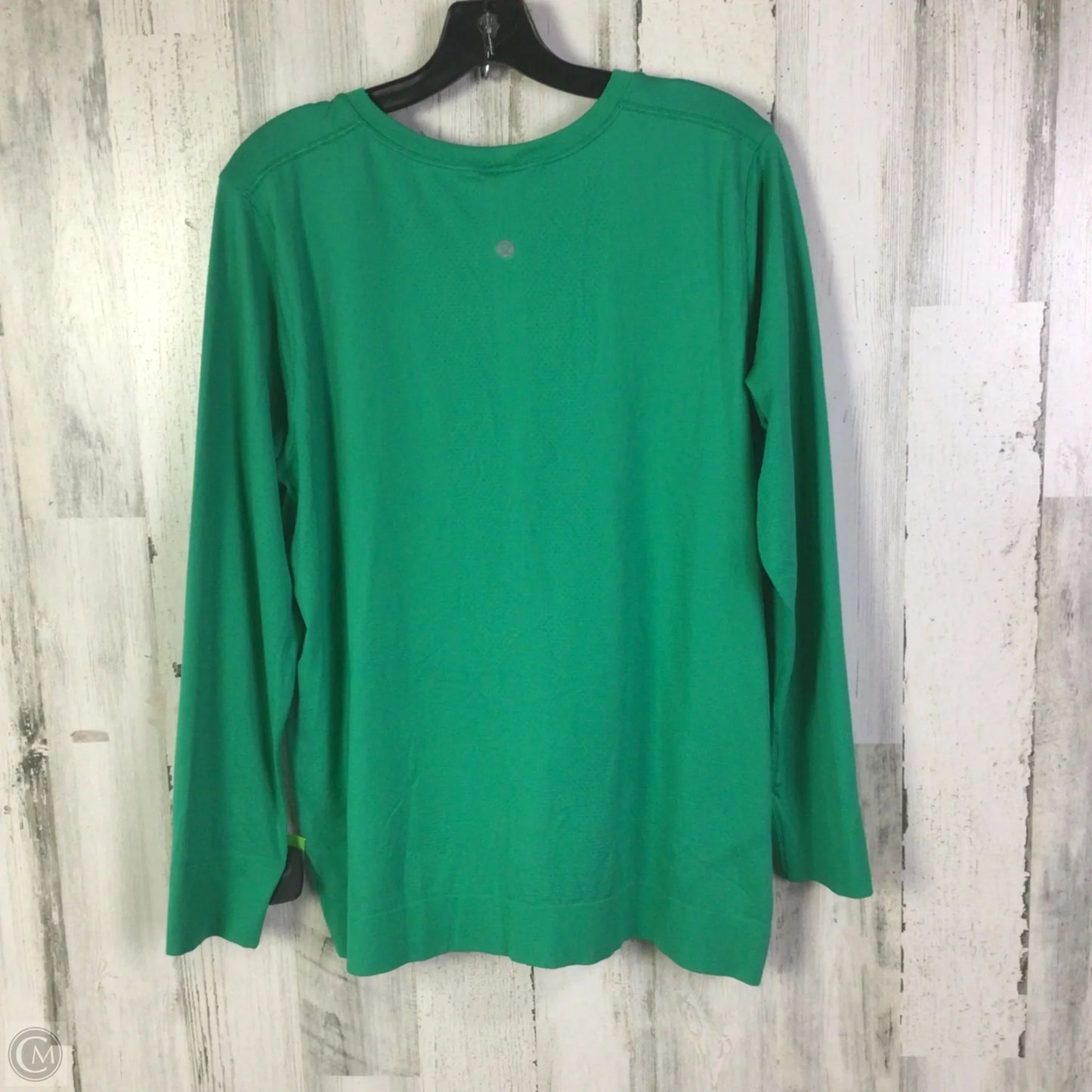 Athletic Top Long Sleeve Crewneck By Lululemon In Green, Size: XL
