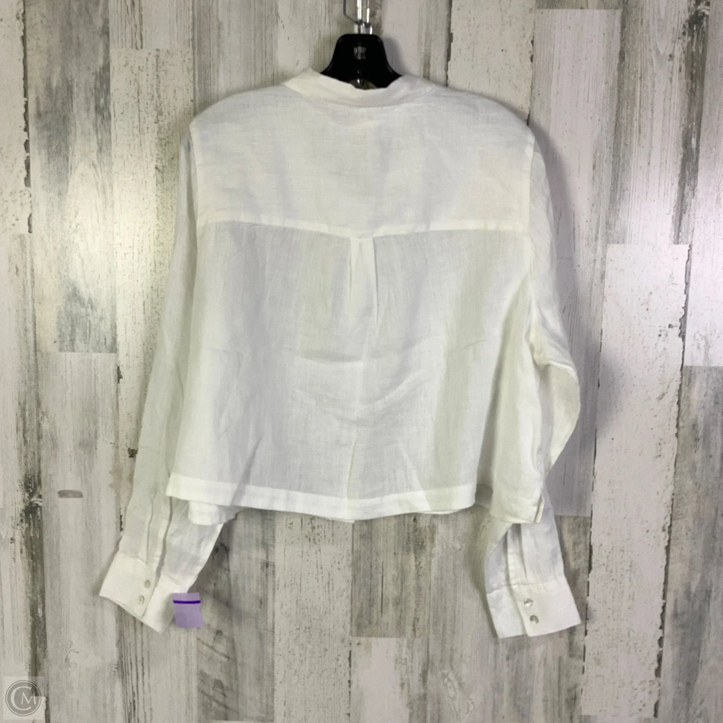Blouse Long Sleeve By Joie In White, Size: Xl