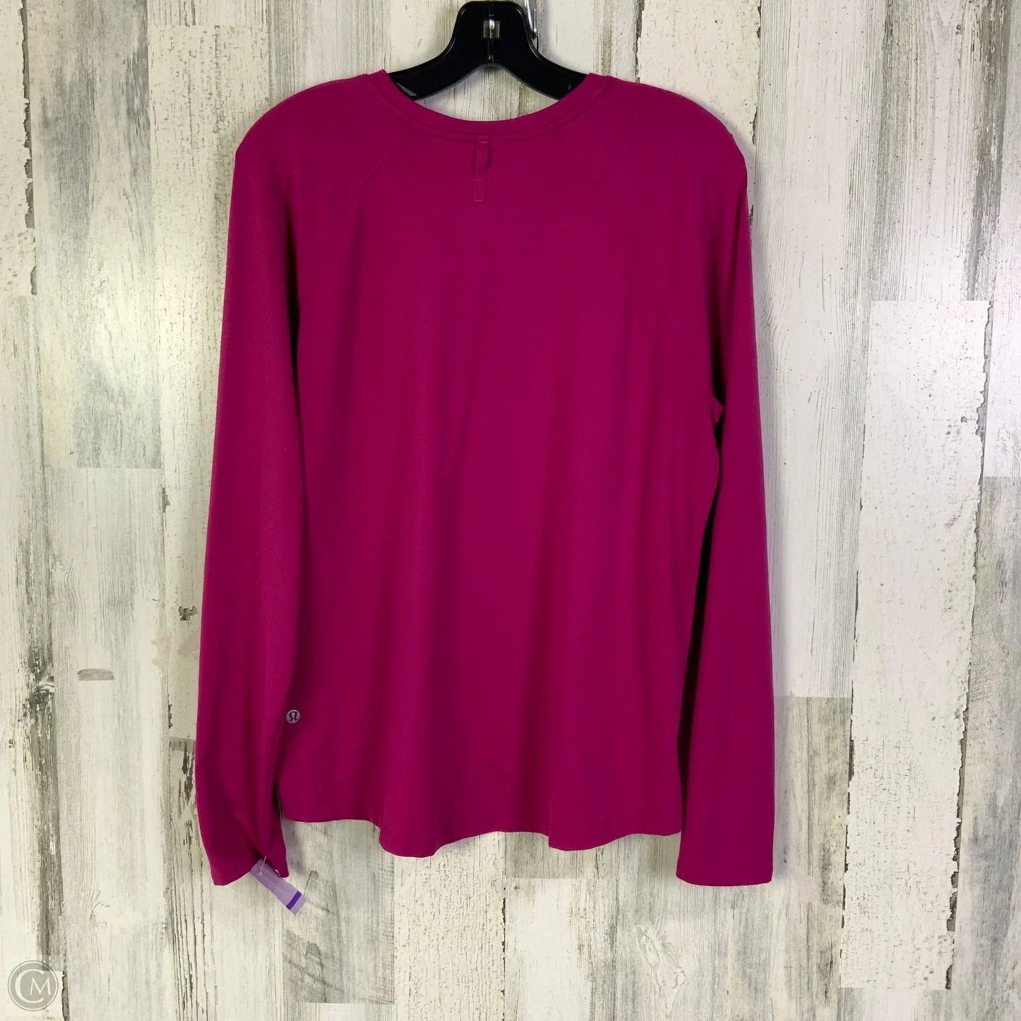Athletic Top Long Sleeve Crewneck By Lululemon In Pink, Size: L