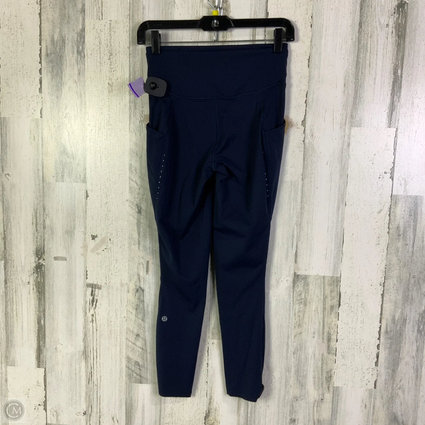 Athletic Leggings By Lululemon In Navy, Size: 6