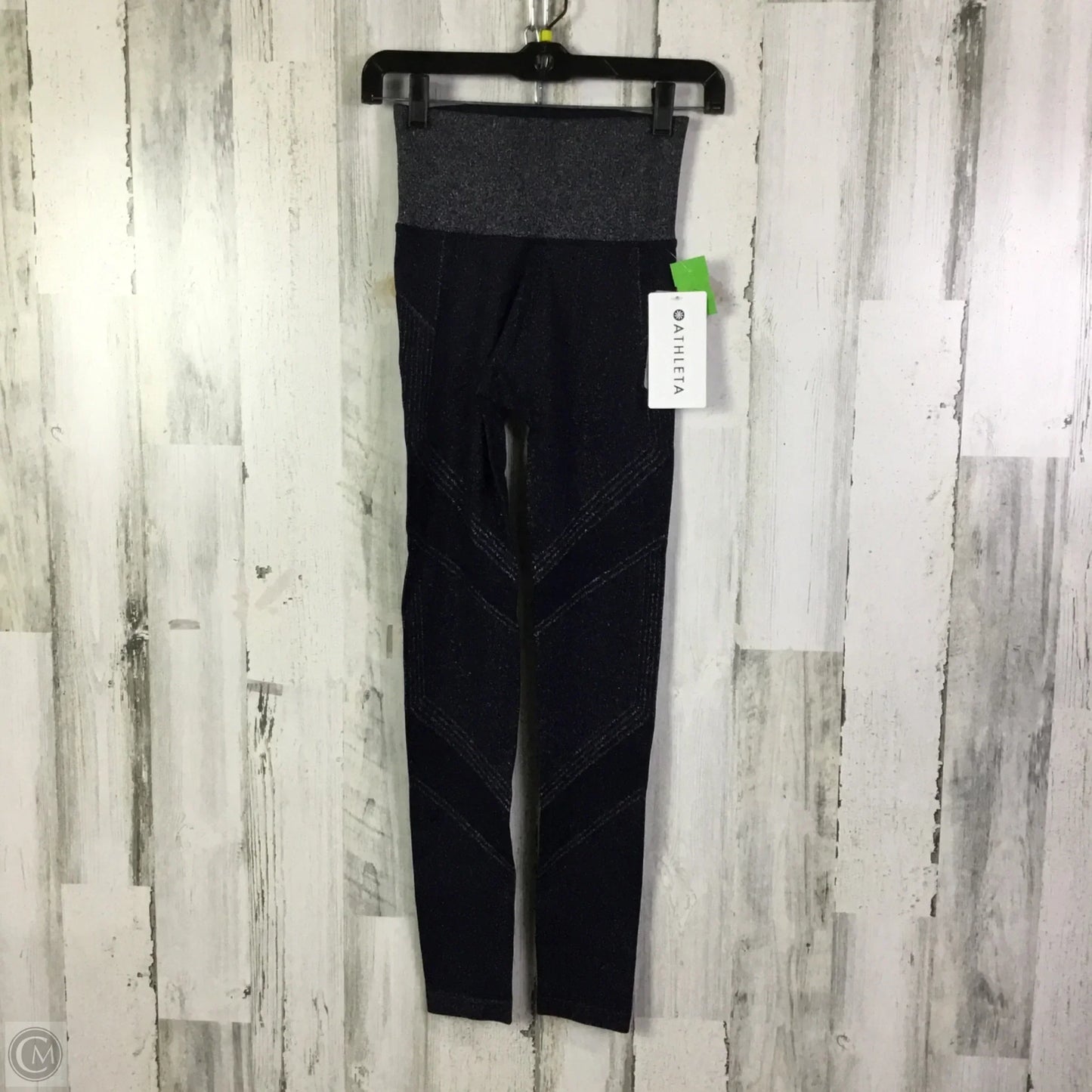 Athletic Leggings By Athleta In Blue & Silver, Size: Xs