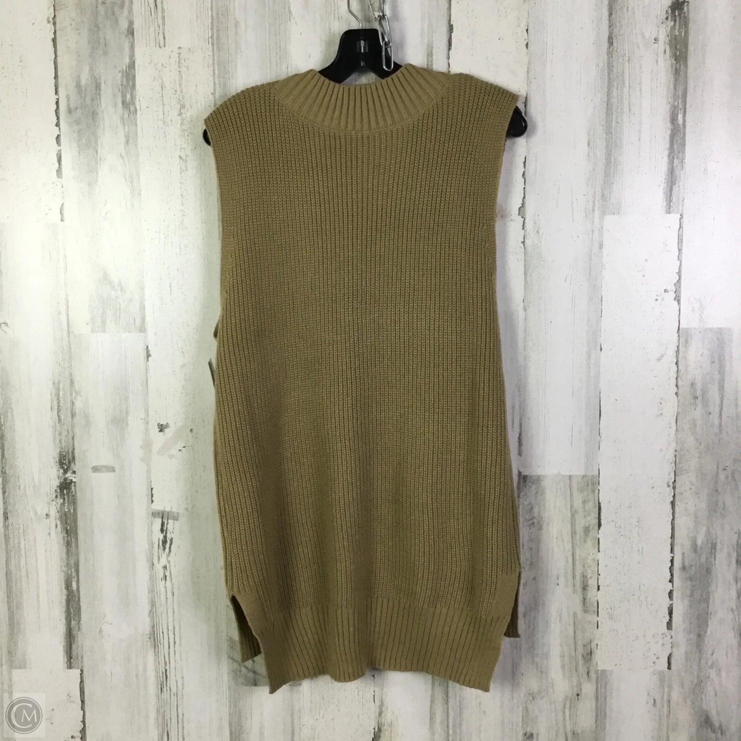 Vest Sweater By Cme In Tan, Size: S