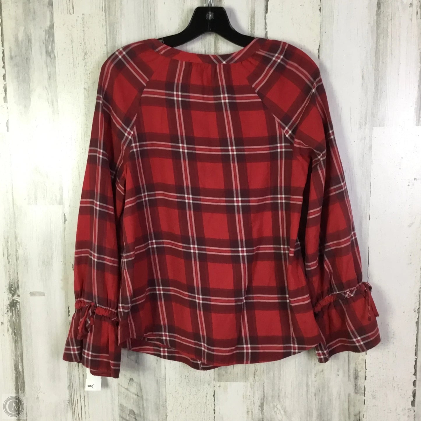 Top Long Sleeve By Talbots In Red, Size: Xs