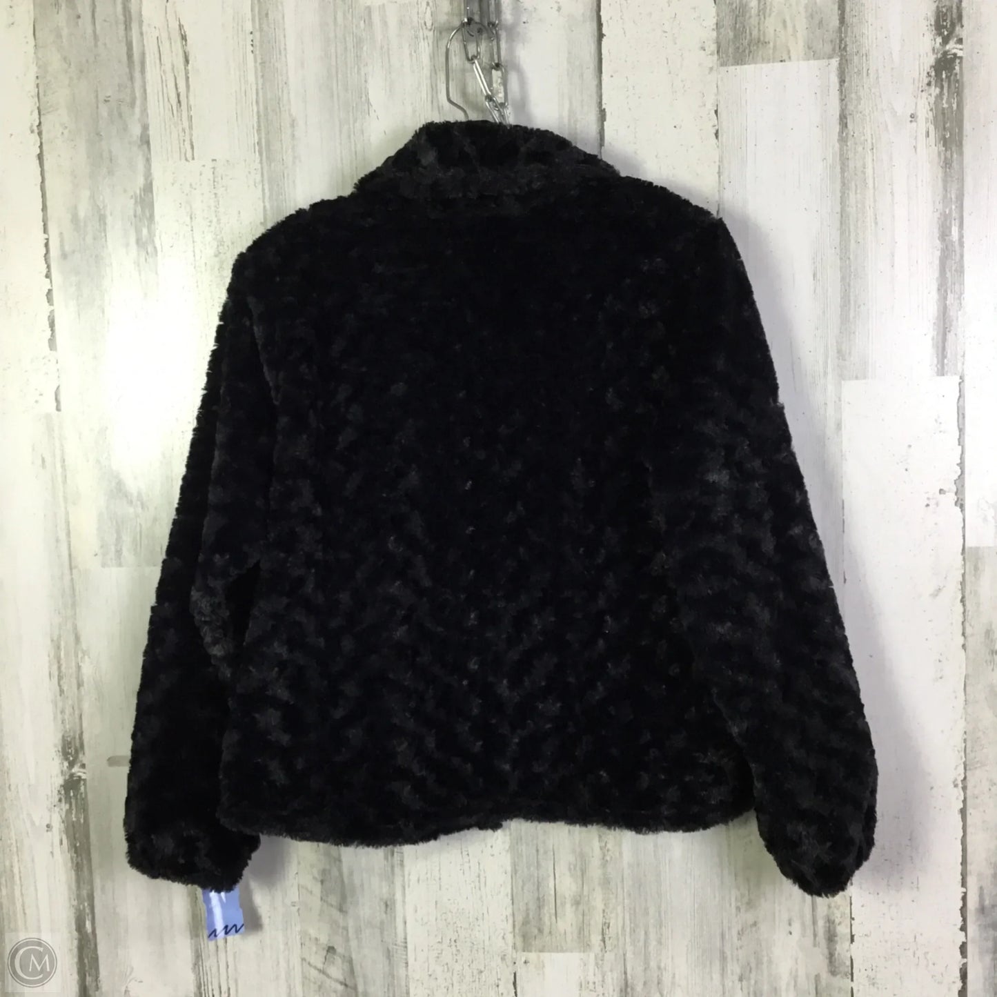 Jacket Faux Fur & Sherpa By Betsey Johnson In Black, Size: S