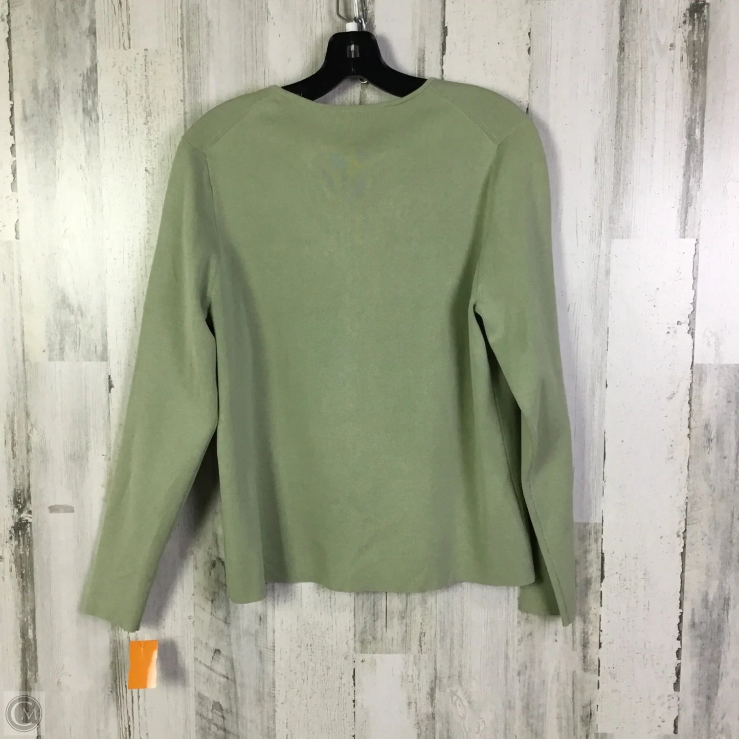 Sweater Cardigan By Charter Club In Green, Size: L