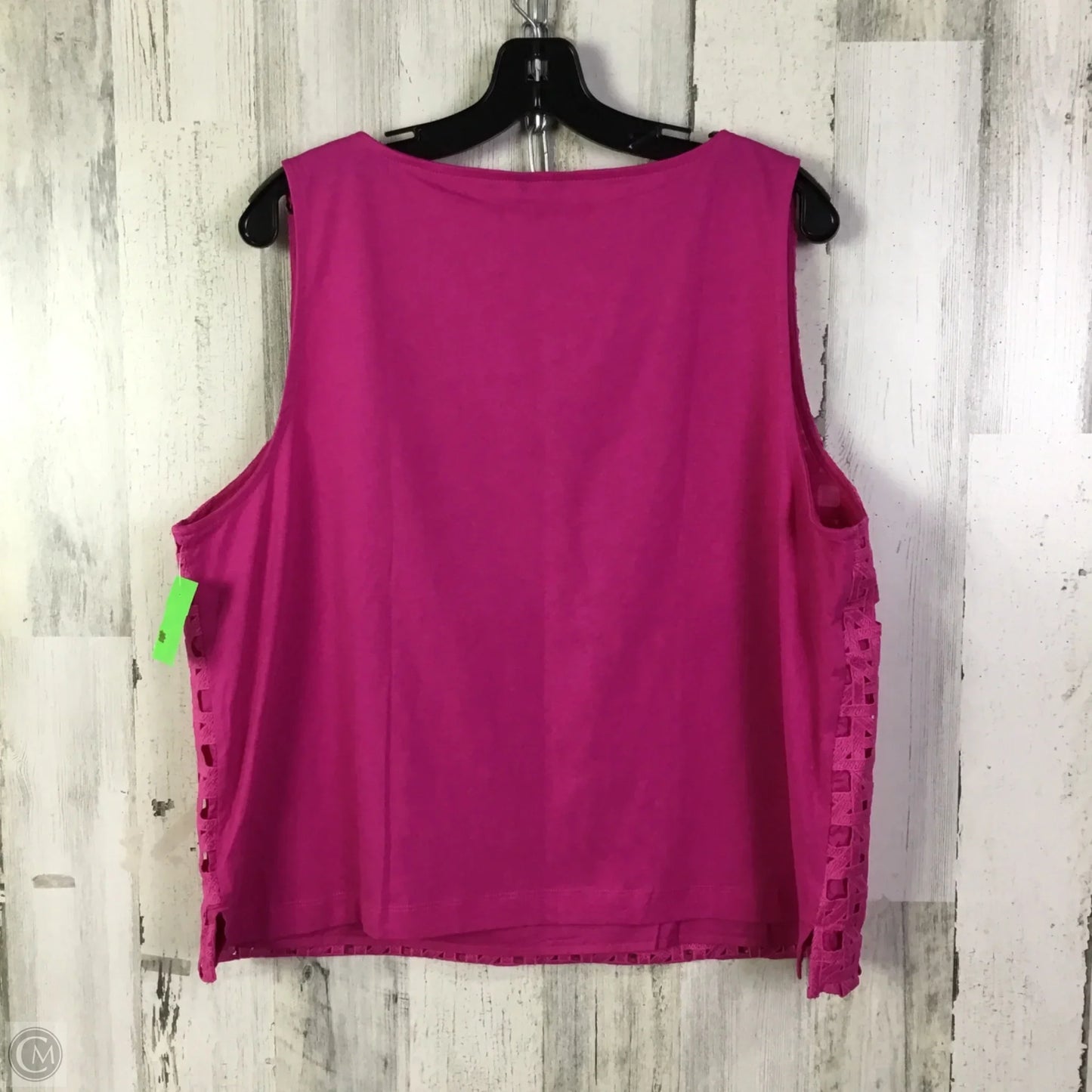 Top Sleeveless By Ann Taylor In Pink, Size: Xl