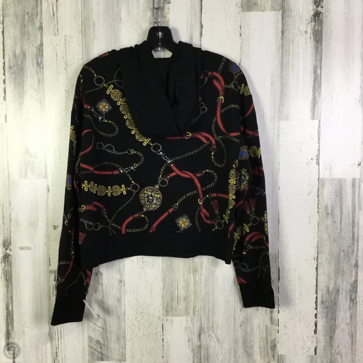 Top Long Sleeve By Zara In Black, Size: S