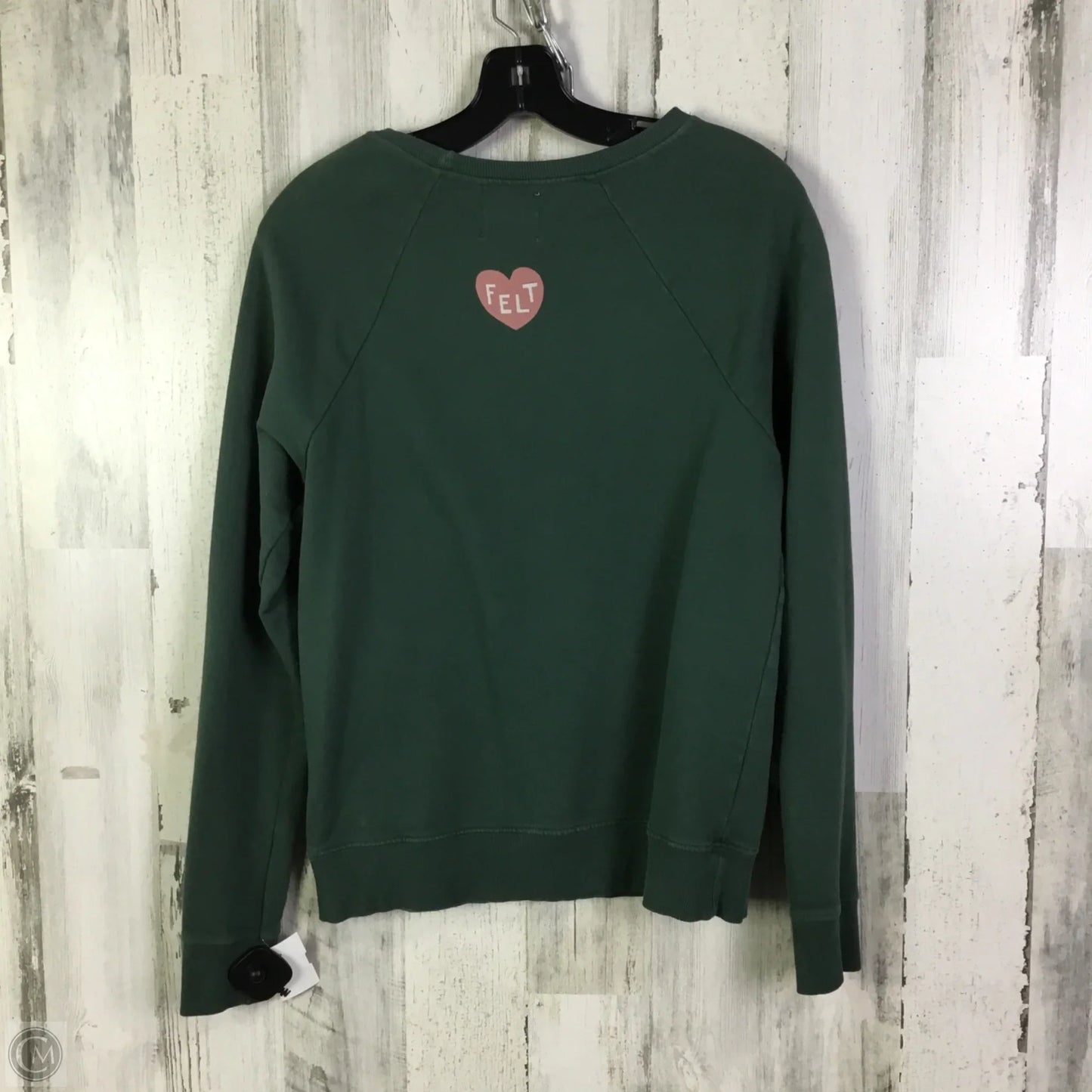 Sweatshirt Crewneck By Anthropologie In Green, Size: Xs