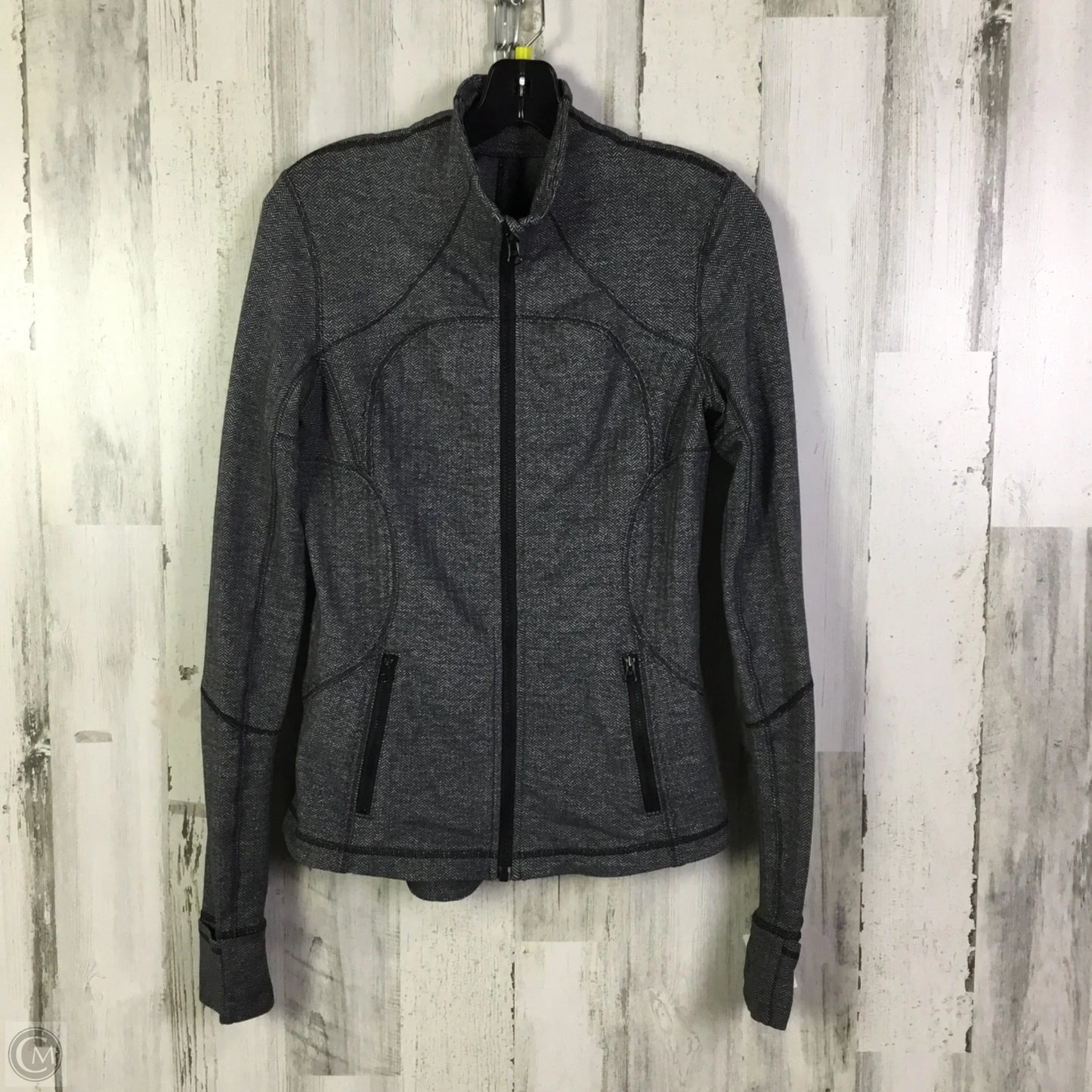 Athletic Jacket By Lululemon In Grey, Size: 6