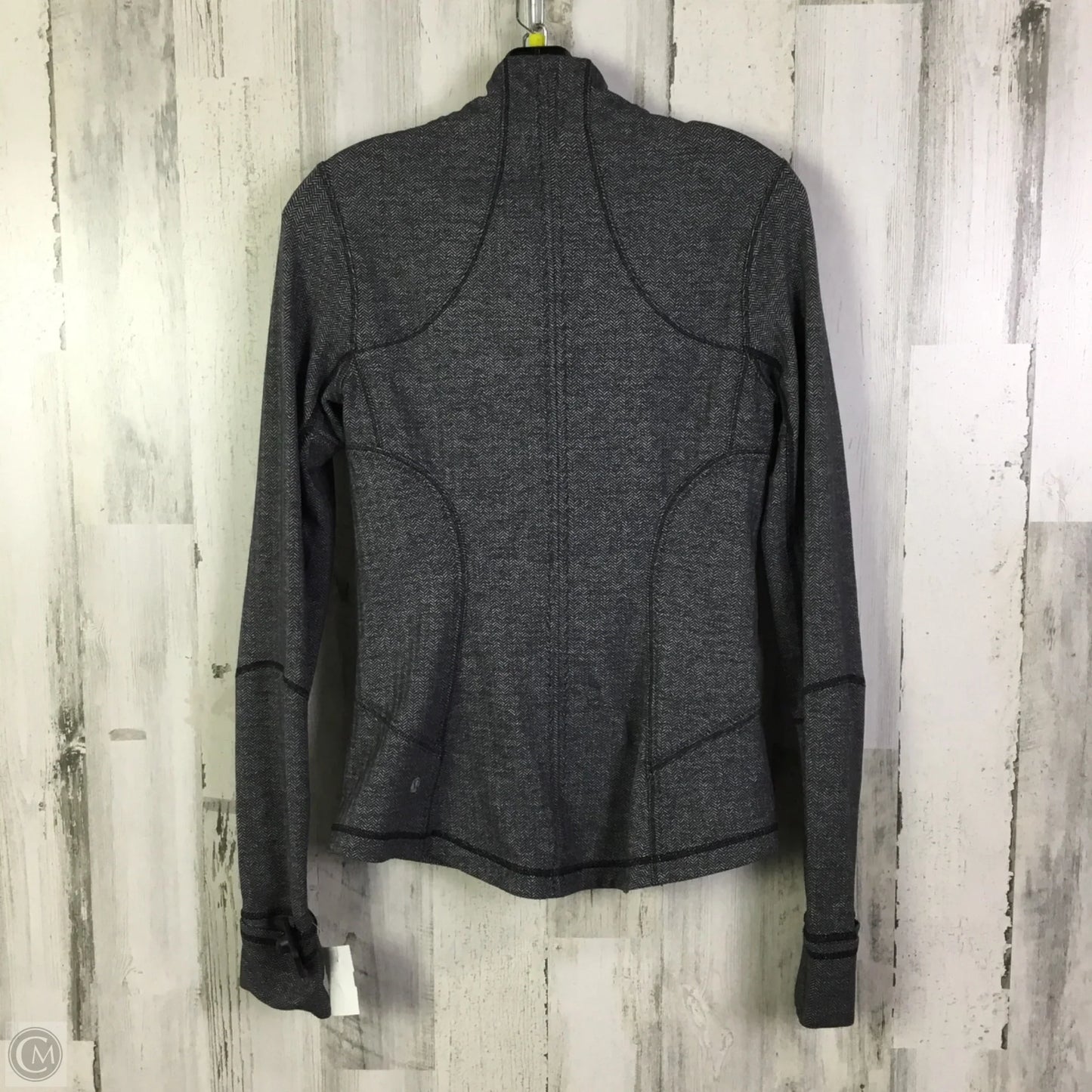 Athletic Jacket By Lululemon In Grey, Size: 6