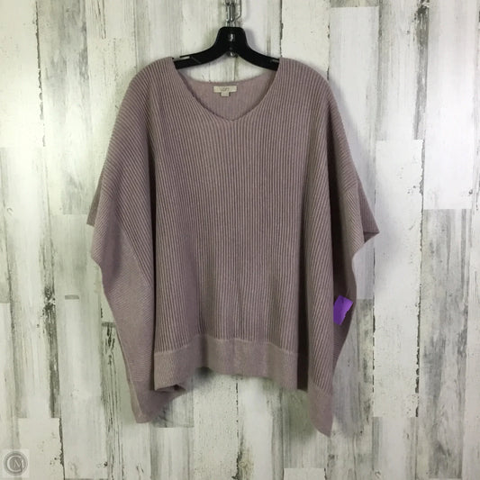 Poncho By Loft In Purple, Size: Osfm