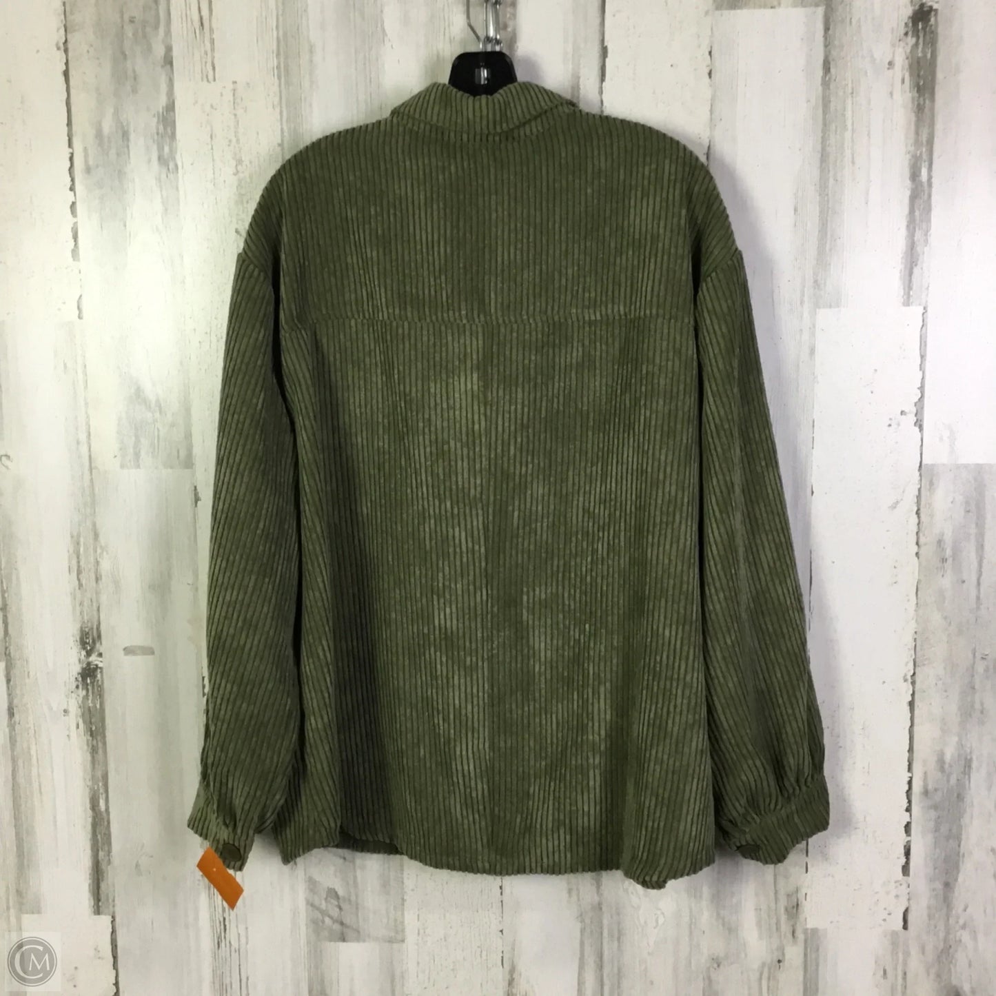 Jacket Shirt By Hyfve In Green, Size: L