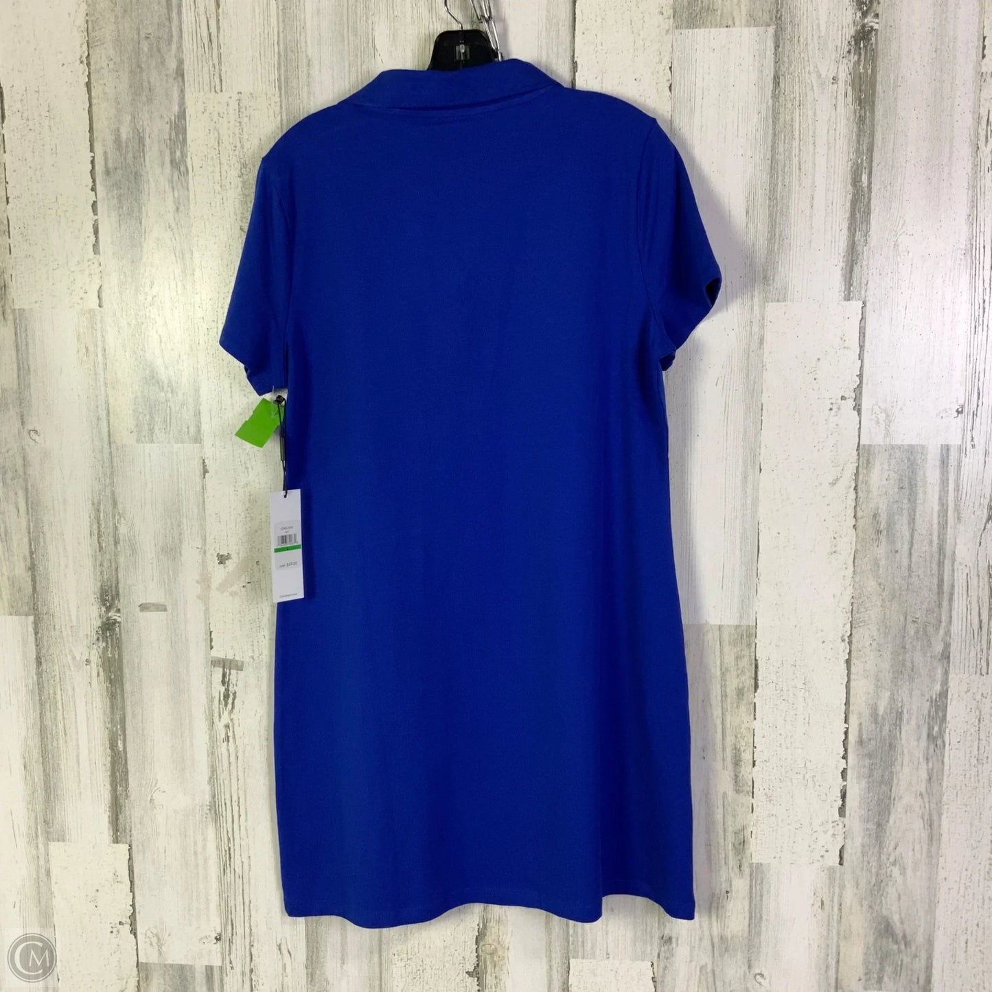 Dress Casual Short By Calvin Klein In Blue, Size: L
