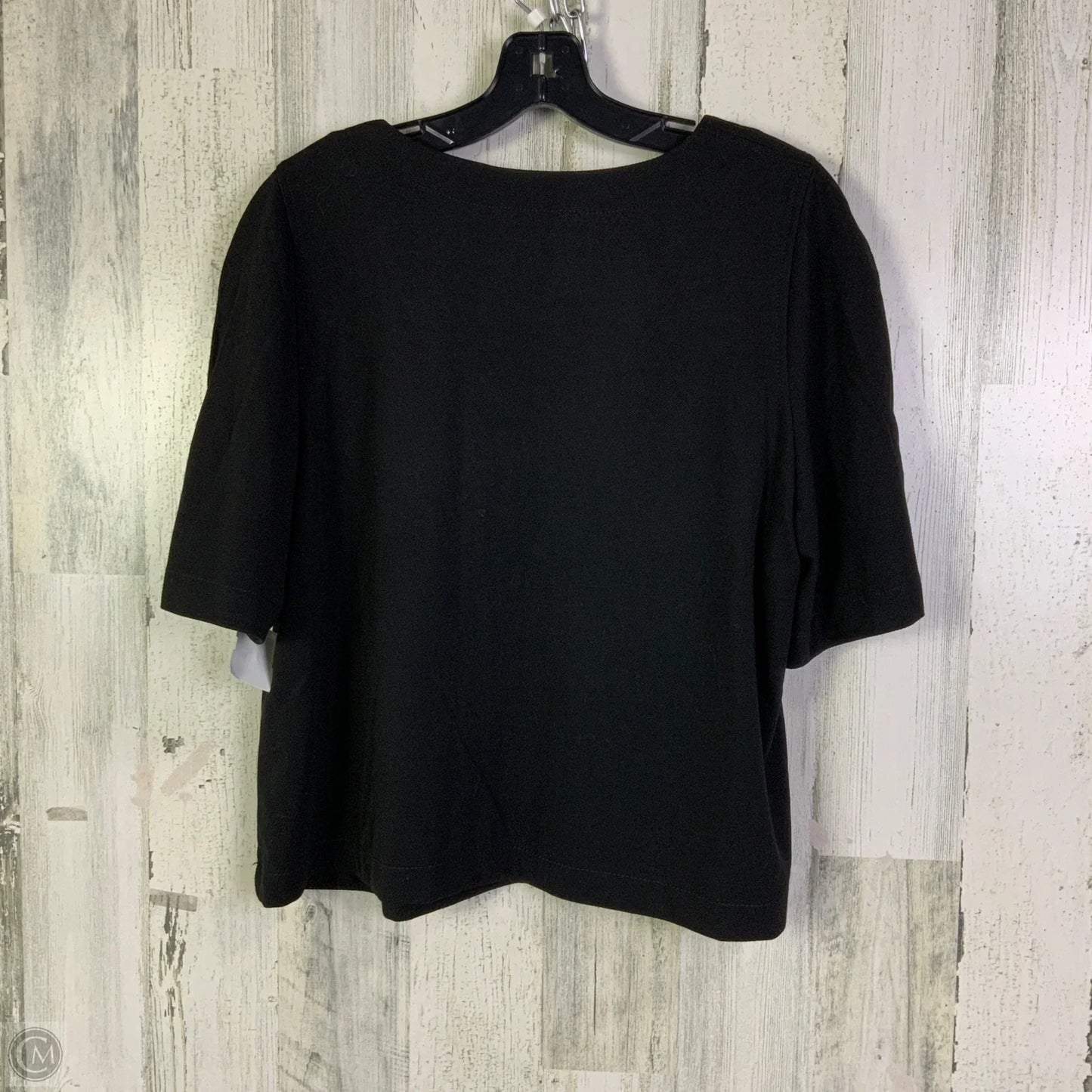 Top Short Sleeve By Max Studio In Black, Size: Xl