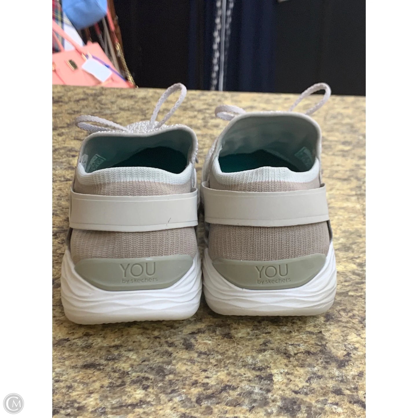 Shoes Athletic By Skechers In Tan, Size: 10