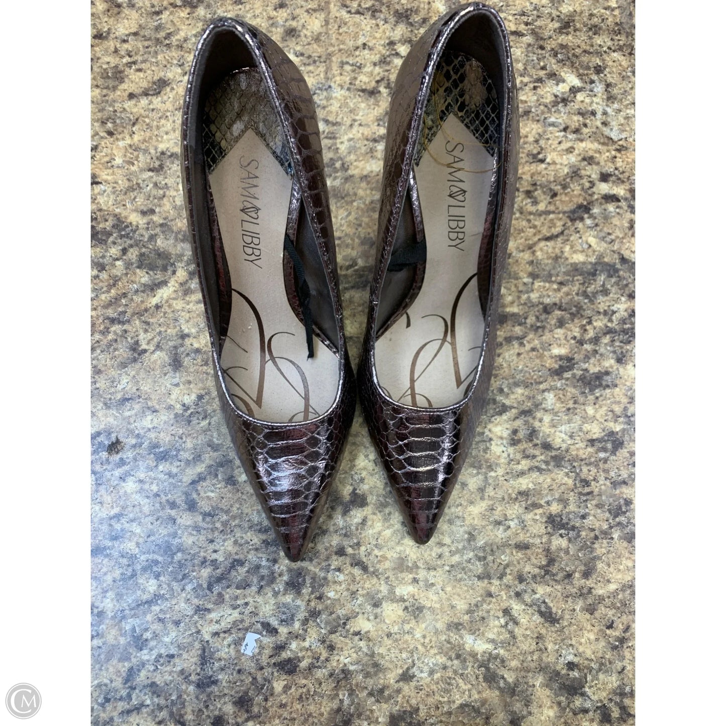 Shoes Heels Stiletto By Sam And Libby In Silver, Size: 6.5