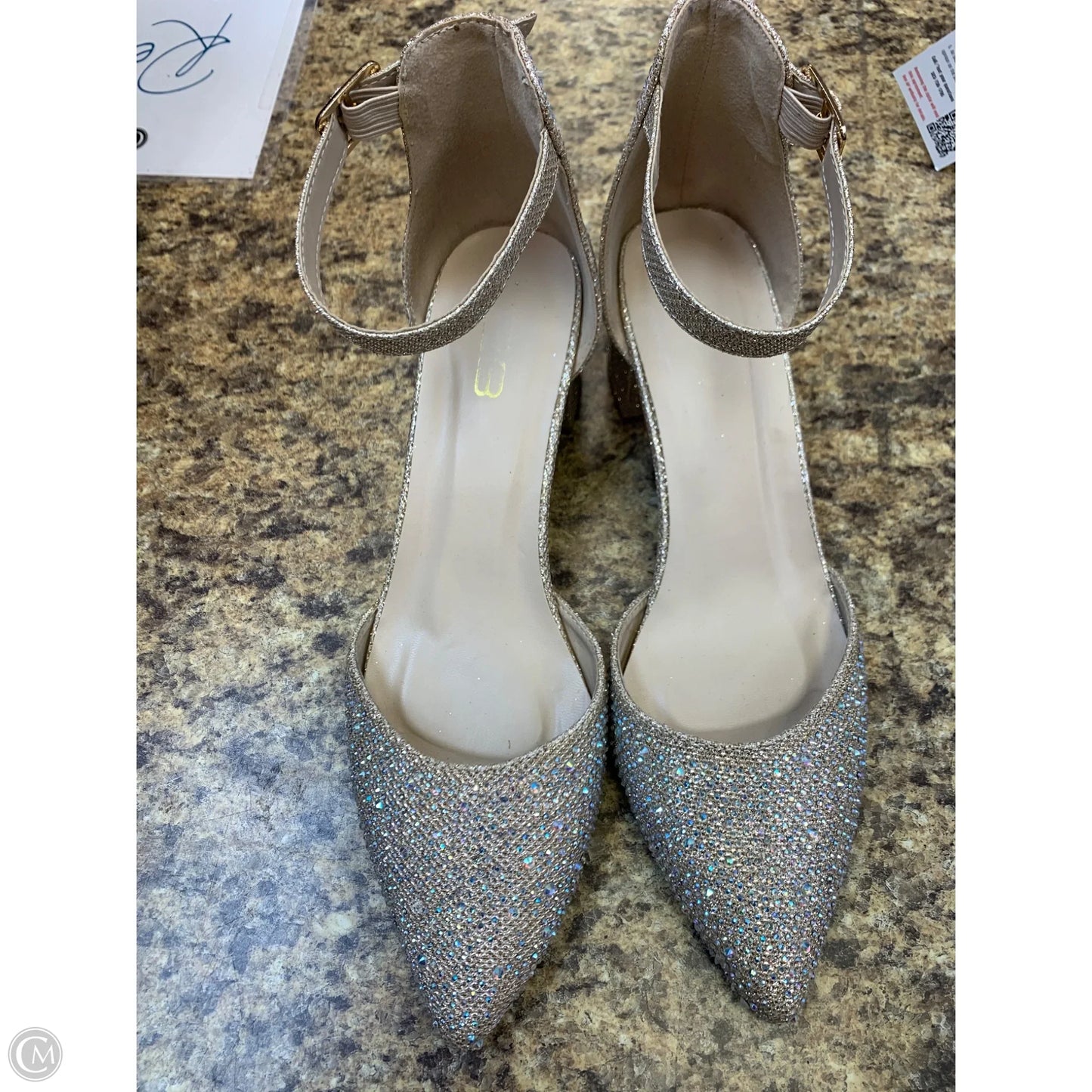 Shoes Heels Block By Cmf In Beige, Size: 10