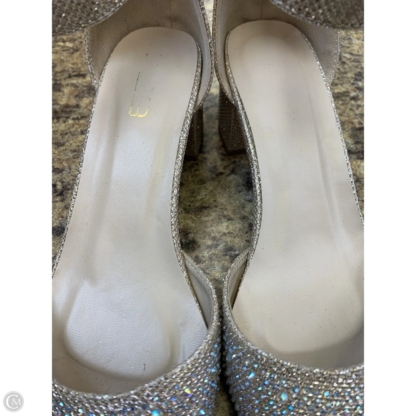 Shoes Heels Block By Cmf In Beige, Size: 10