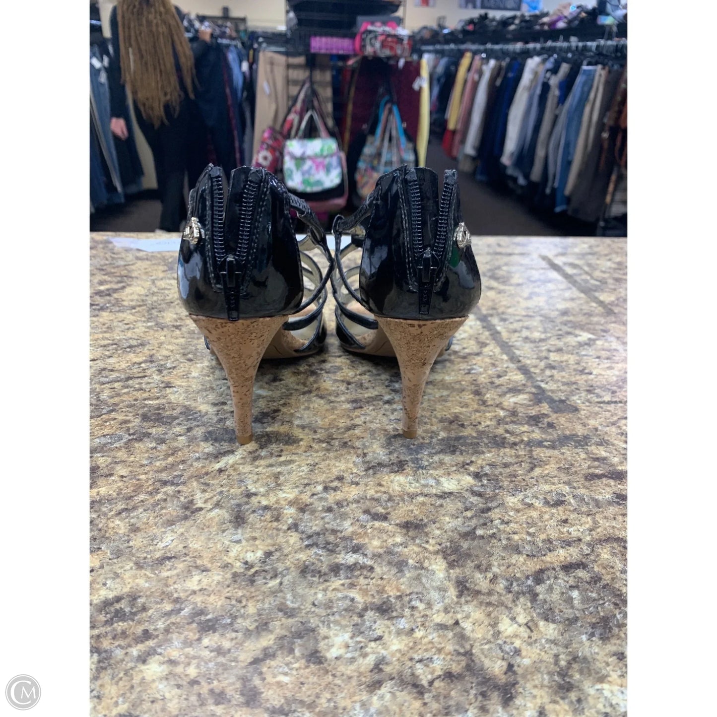 Shoes Heels Kitten By Fergalicious In Black, Size: 7