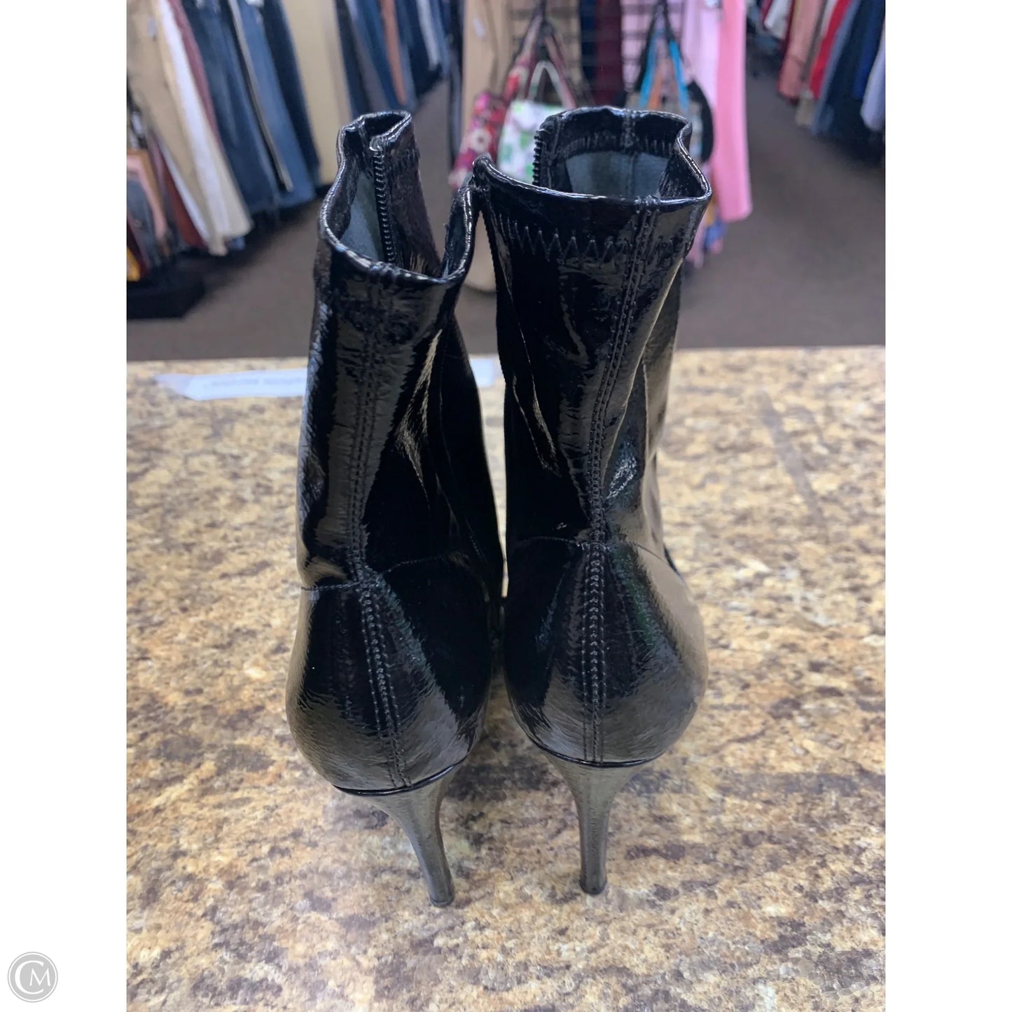 Boots Mid-calf Heels By Forever 21 In Black, Size: 8
