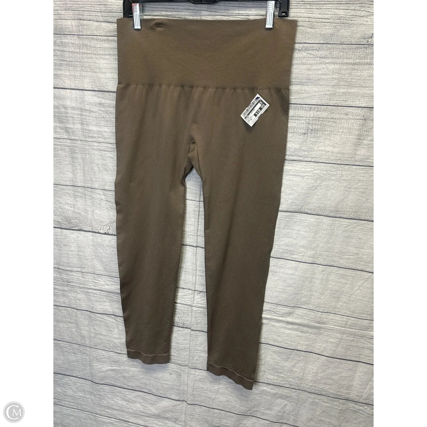 Athletic Leggings By Cmf In Taupe, Size: 2x