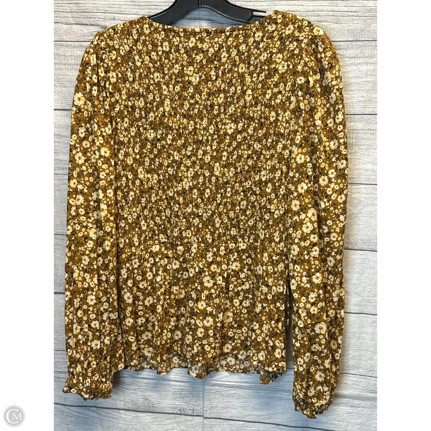 Top Long Sleeve By Old Navy In Floral Print, Size: L