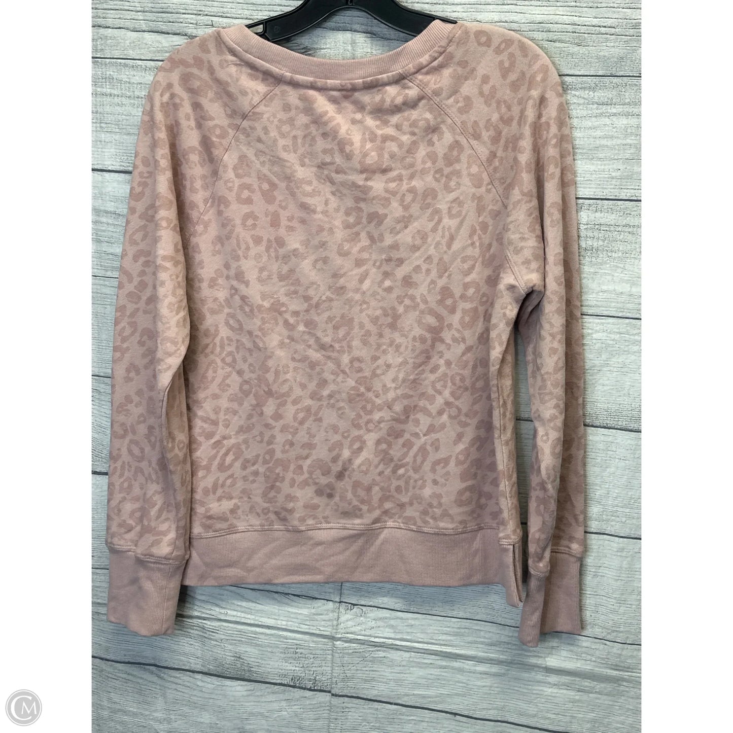 Athletic Sweatshirt Crewneck By Calvin Klein In Pink, Size: M
