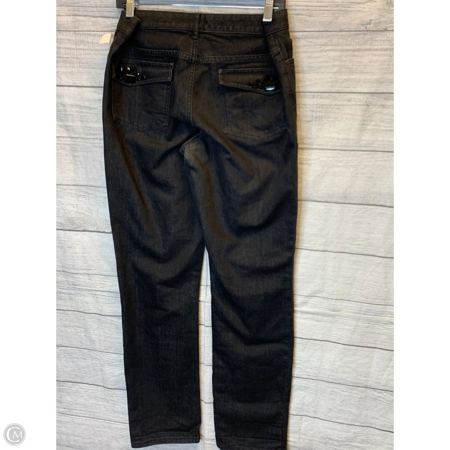 Jeans Straight By Michael By Michael Kors In Black, Size: 12