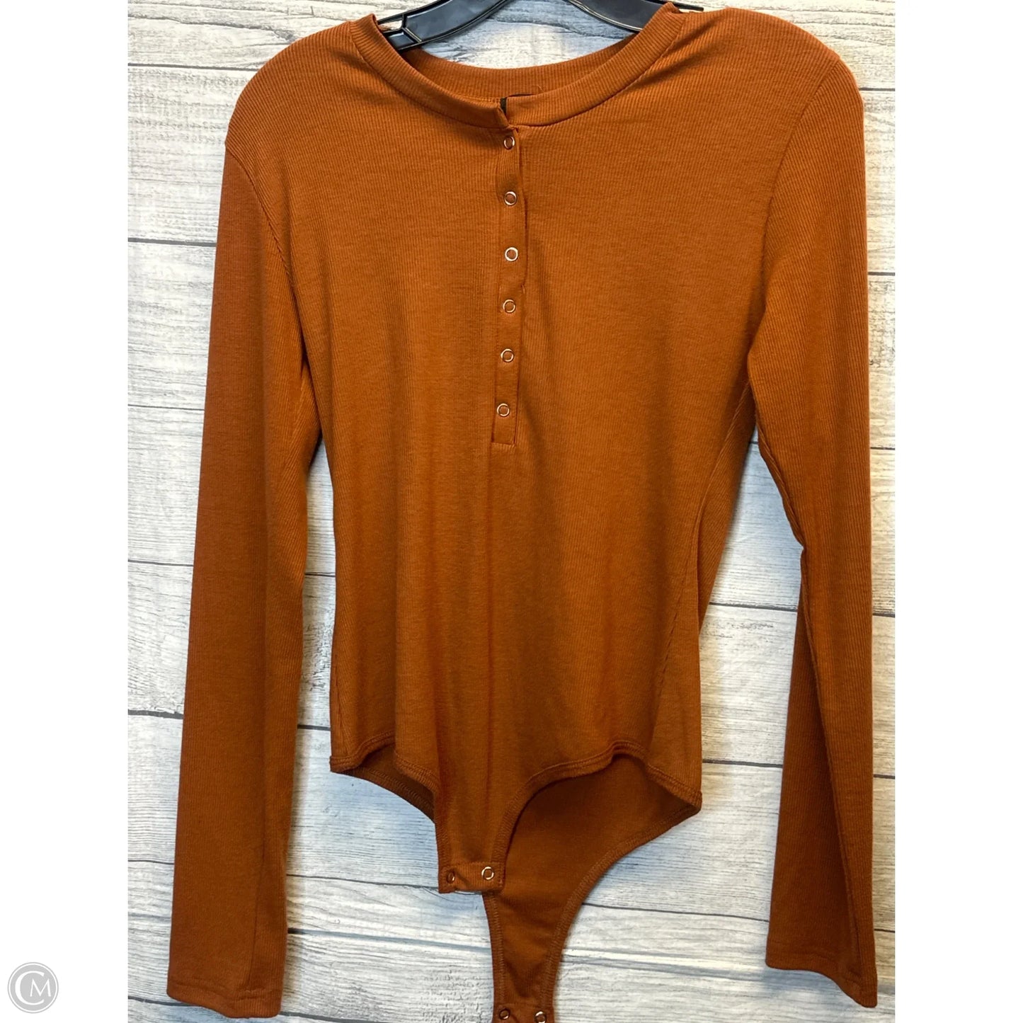 Top Long Sleeve By Rue 21 In Brown, Size: L