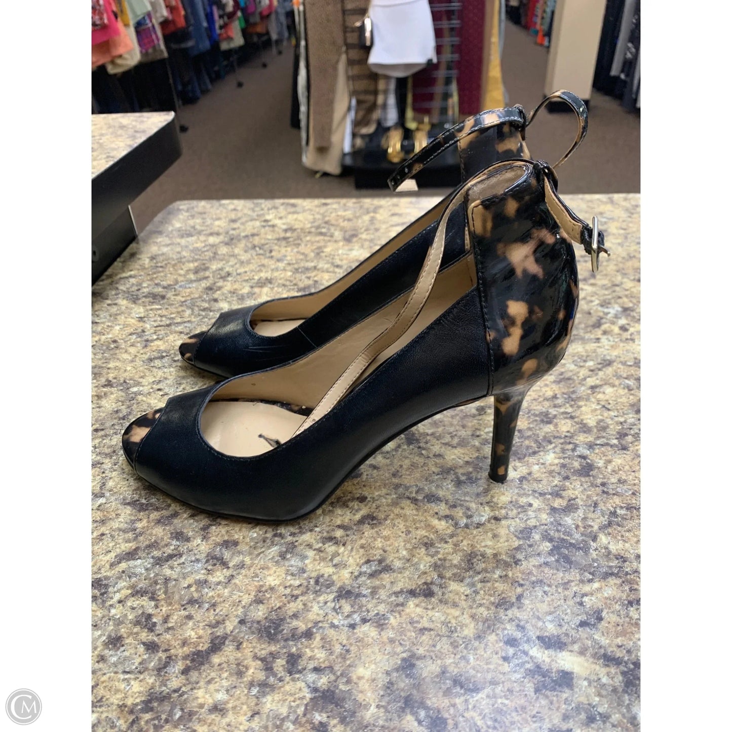 Shoes Heels Stiletto By Ann Taylor In Animal Print, Size: 10