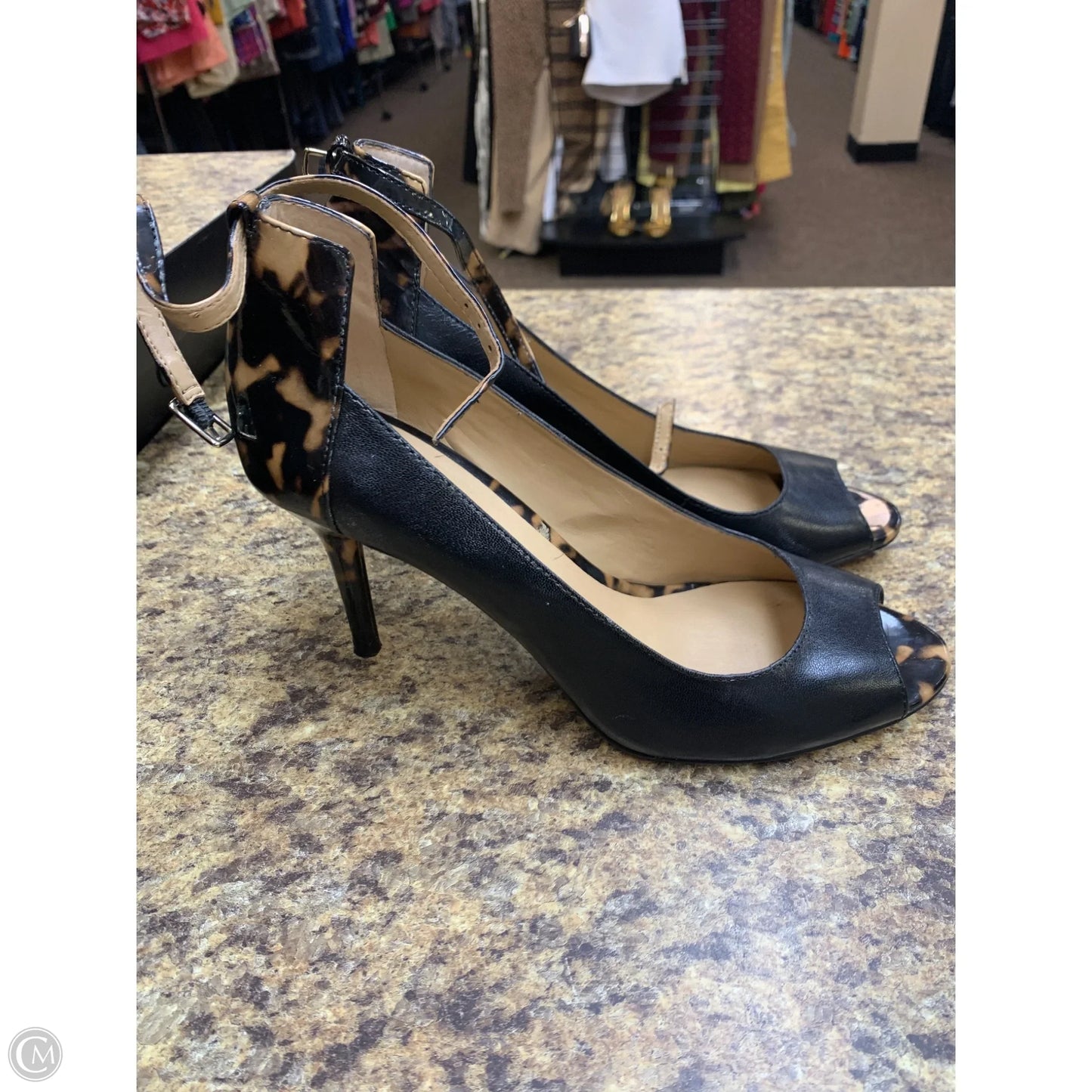 Shoes Heels Stiletto By Ann Taylor In Animal Print, Size: 10