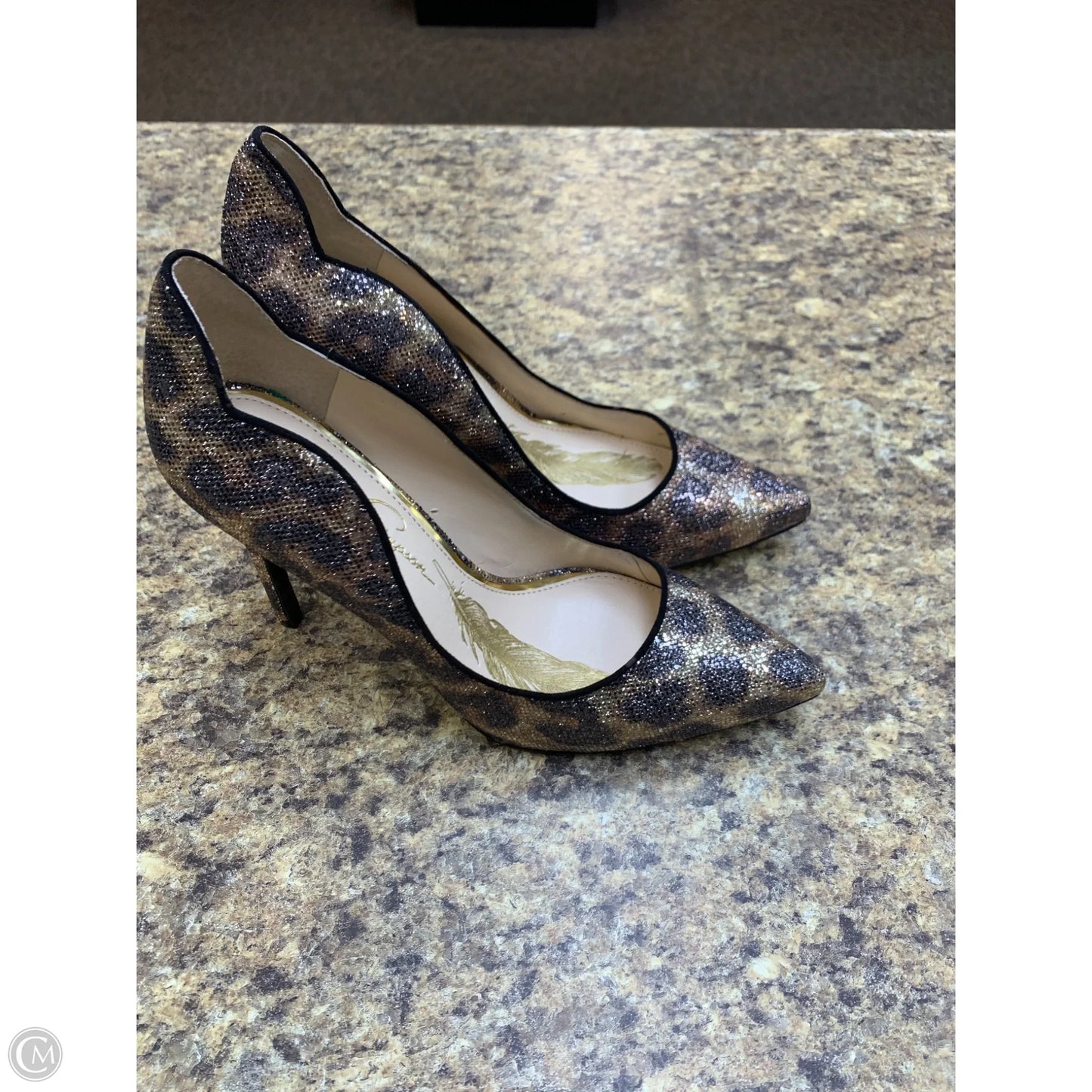 Shoes Heels Stiletto By Jessica Simpson In Animal Print, Size: 8