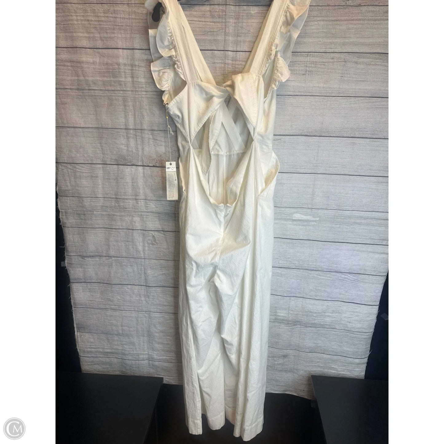 Jumpsuit By Clothes Mentor In Cream, Size: 14