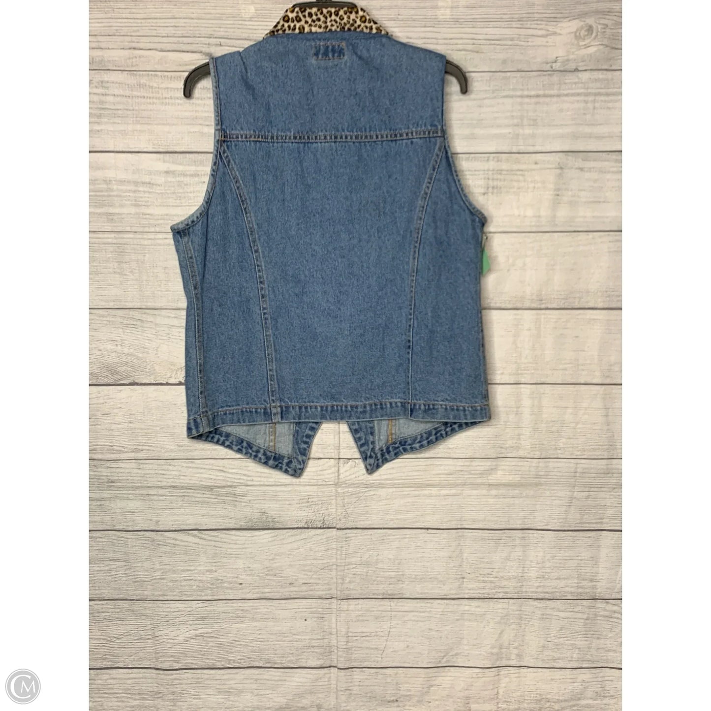 Vest Other By Clothes Mentor In Blue Denim, Size: M