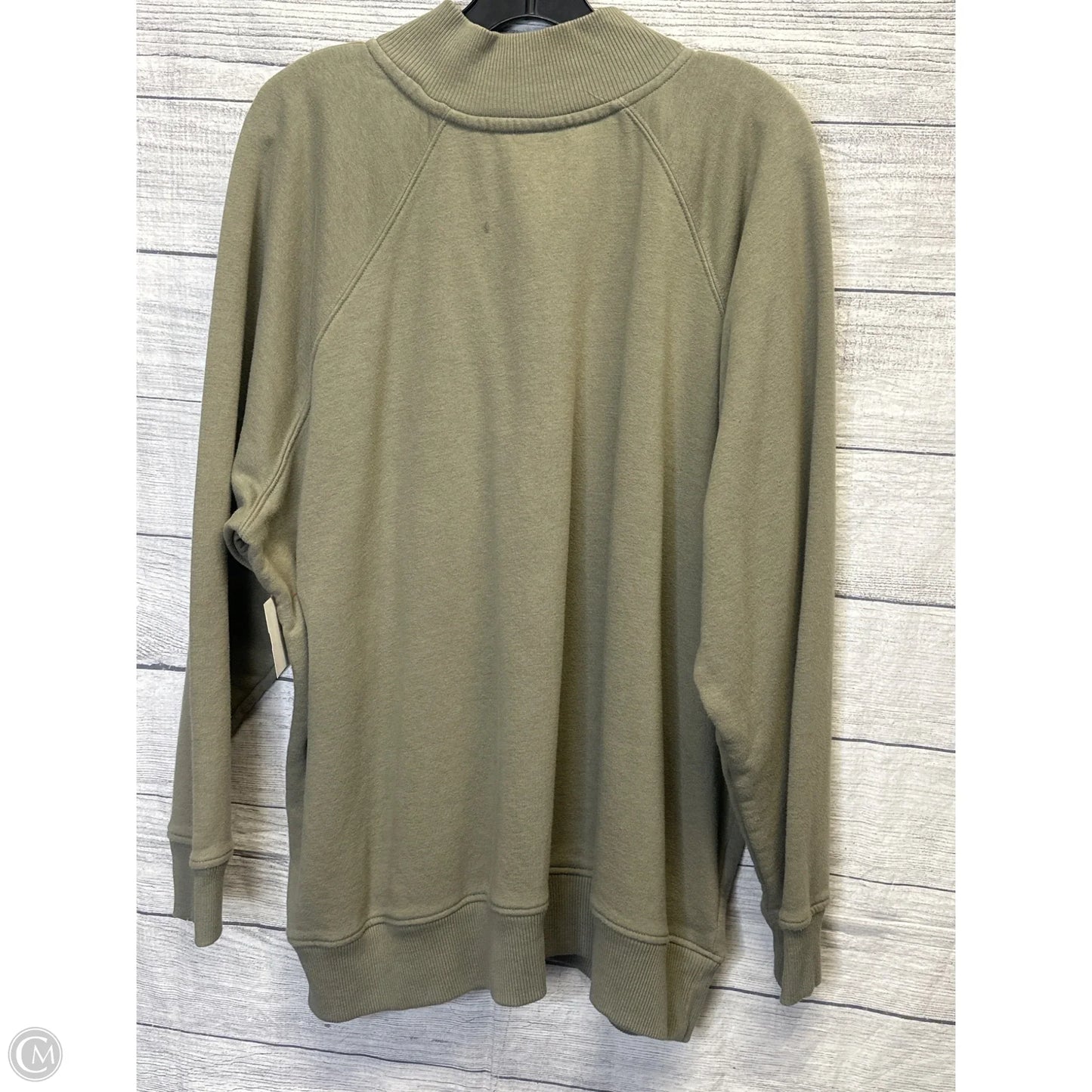 Sweatshirt Collar By 90 Degrees By Reflex In Green, Size: 3x