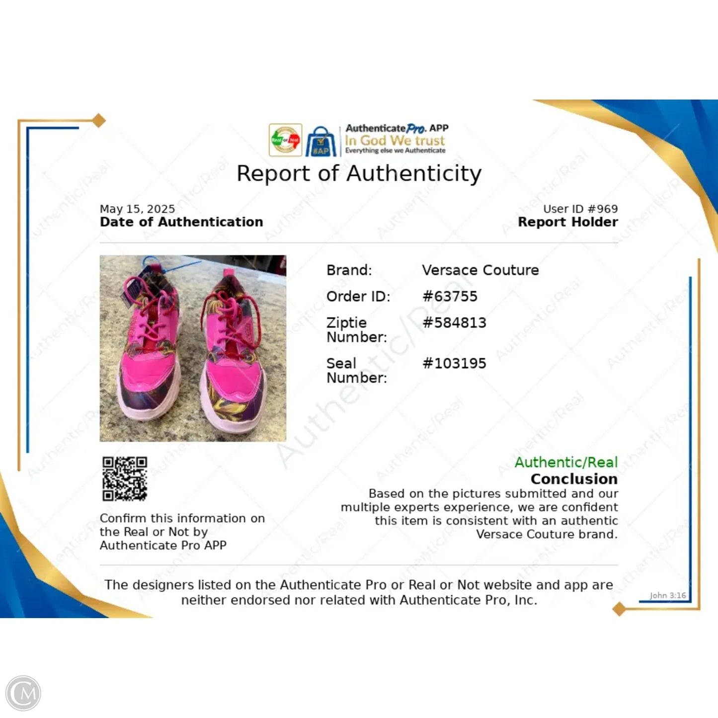 Shoes Luxury Designer By Versace In Pink & Yellow, Size: 6.5