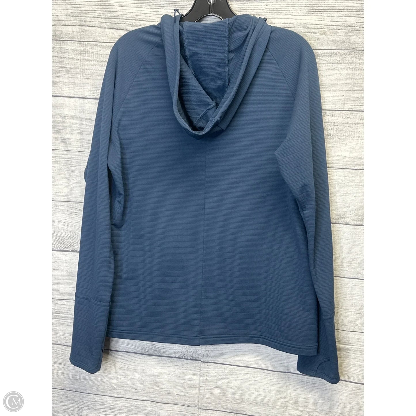 Jacket Windbreaker By Adidas In Blue, Size: L