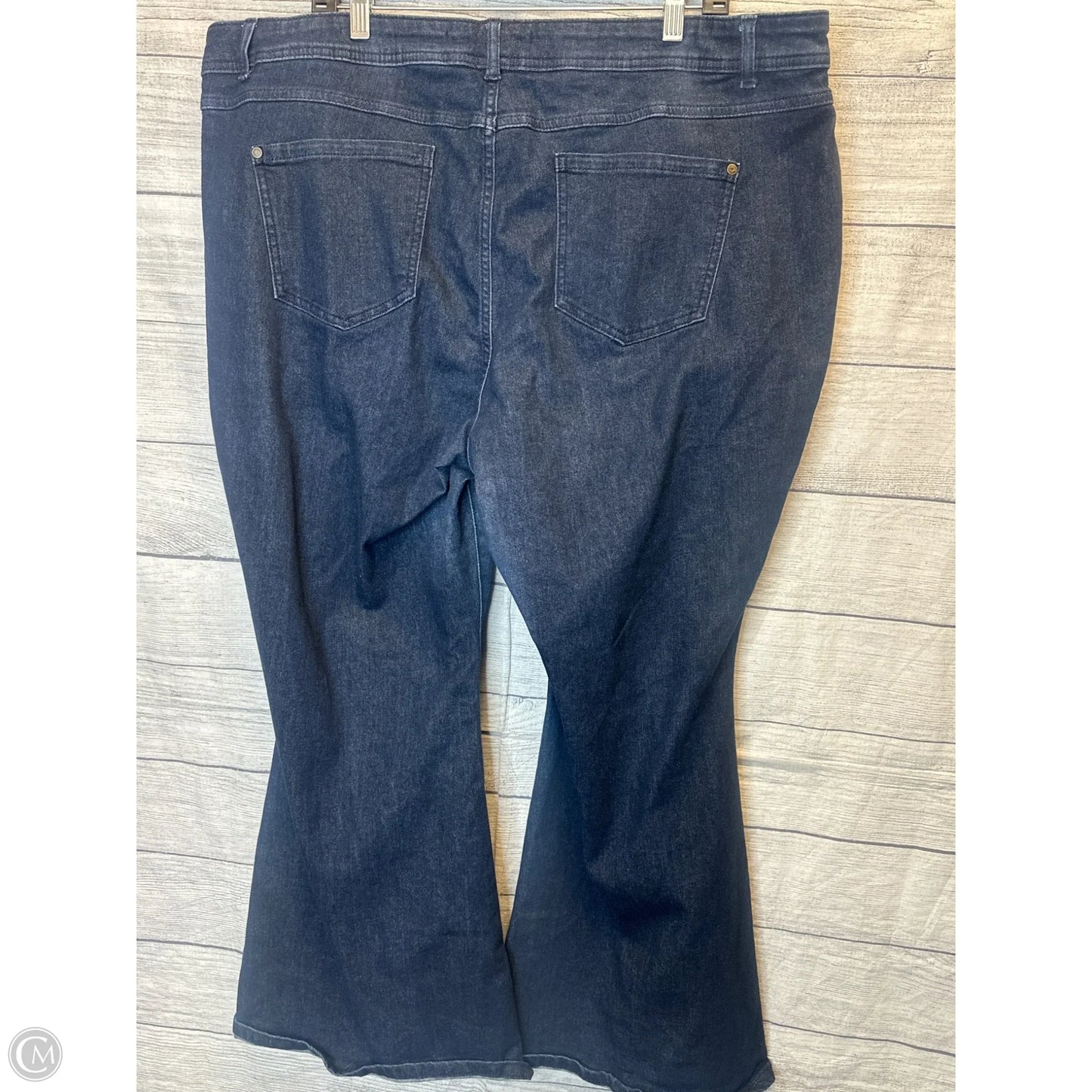Jeans Flared By Clothes Mentor In Blue Denim, Size: 22