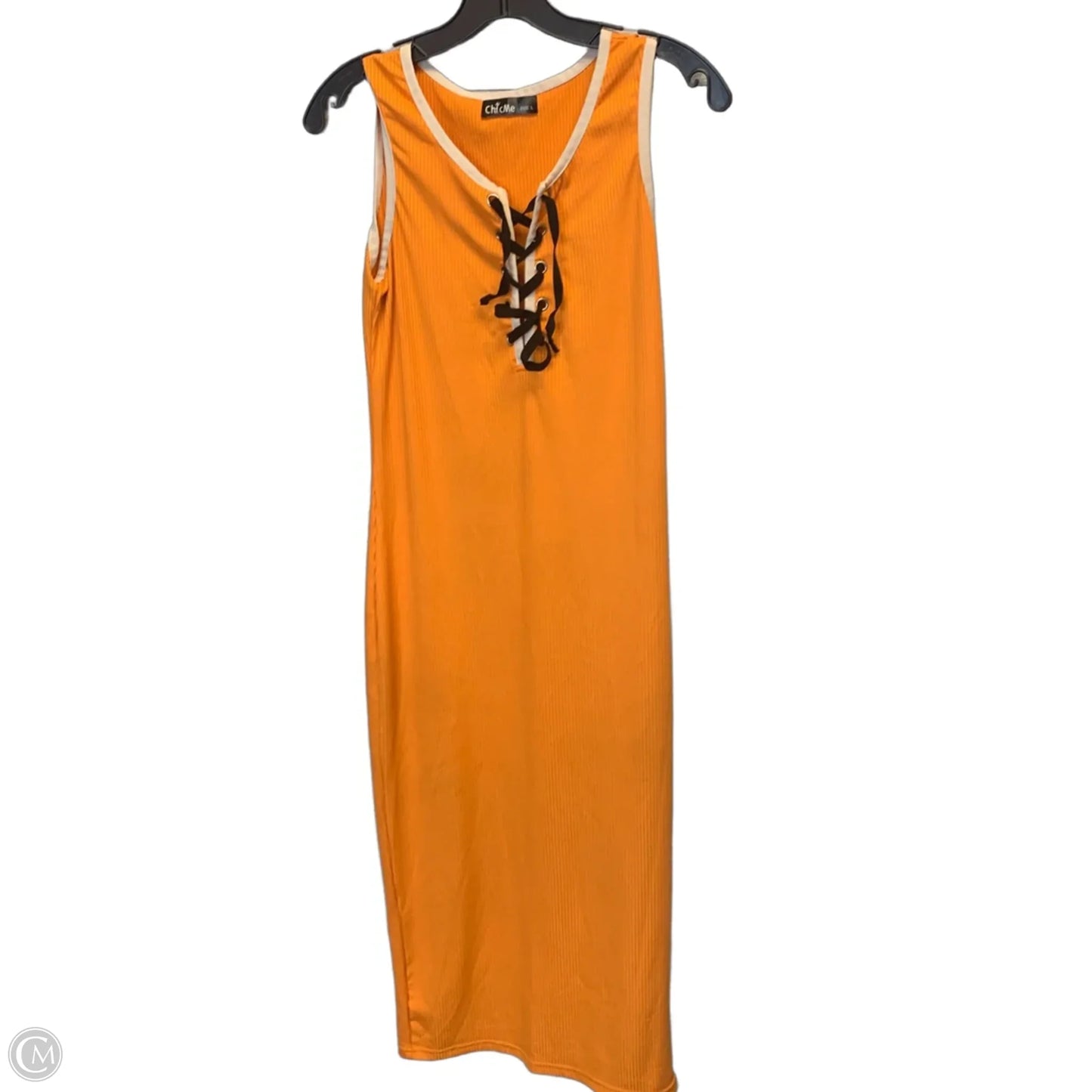 Dress Casual Maxi By Cmf In Orange, Size: L