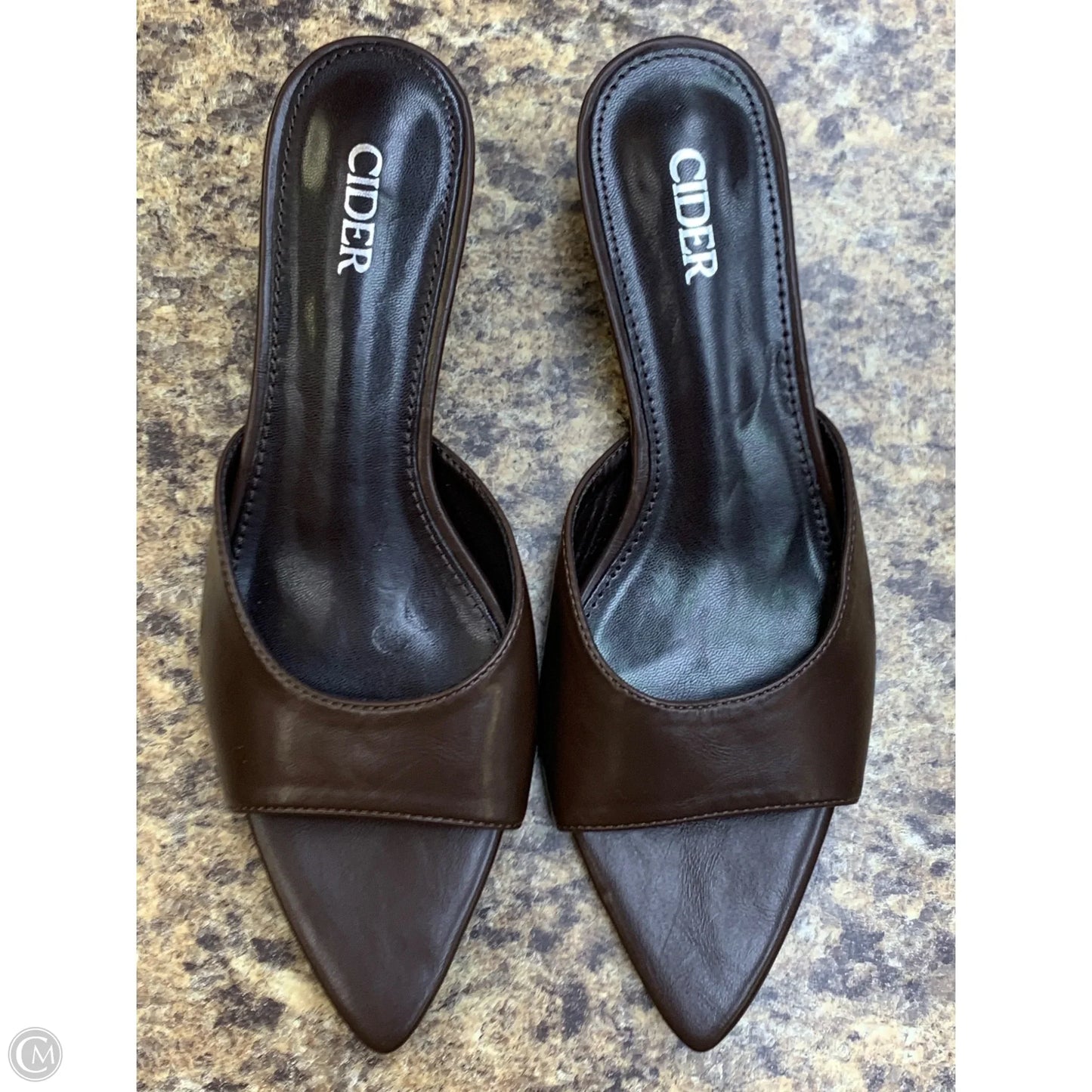 Shoes Heels Kitten By Cmf In Brown, Size: 6