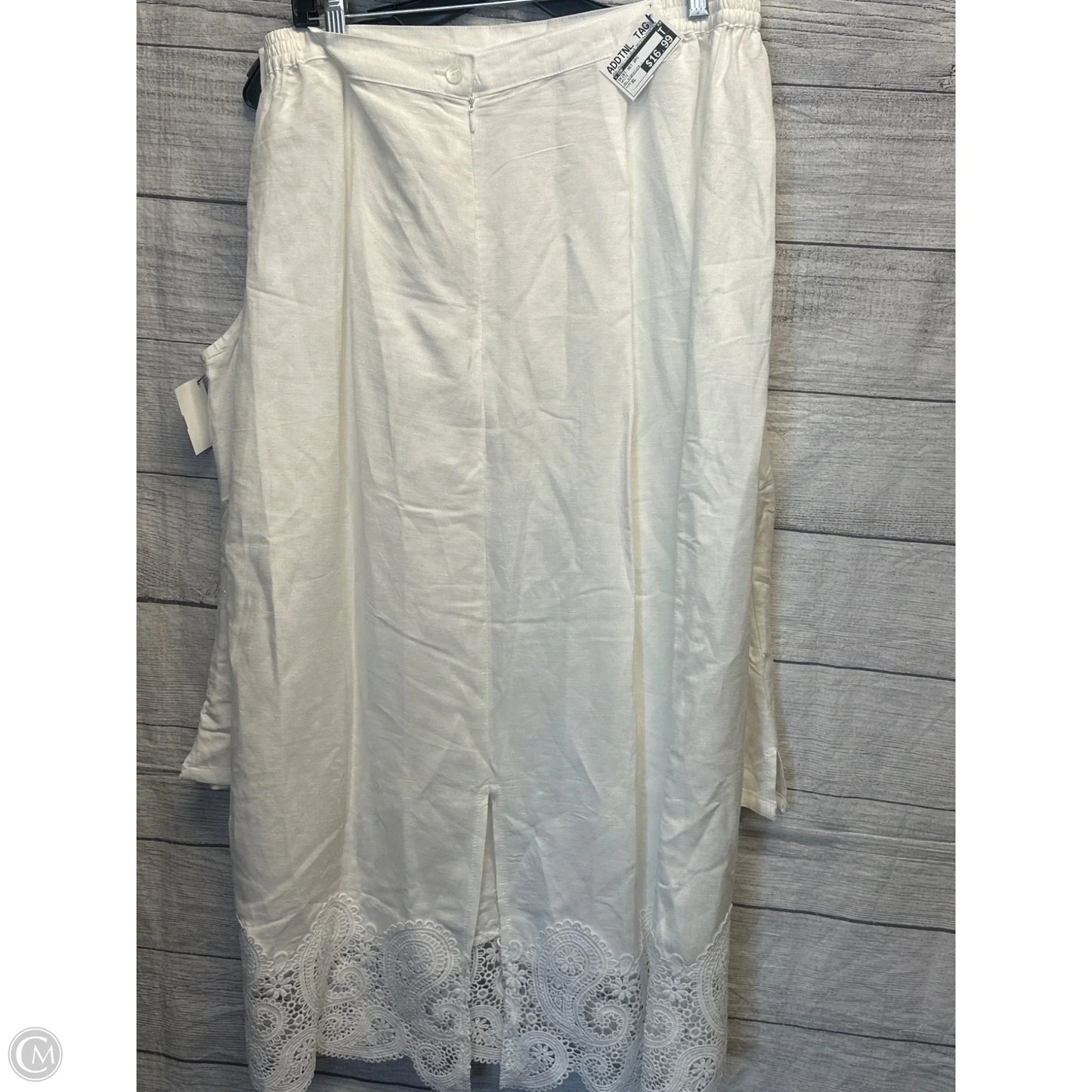 Skirt Set 2pc By Cmf In White, Size: Xl