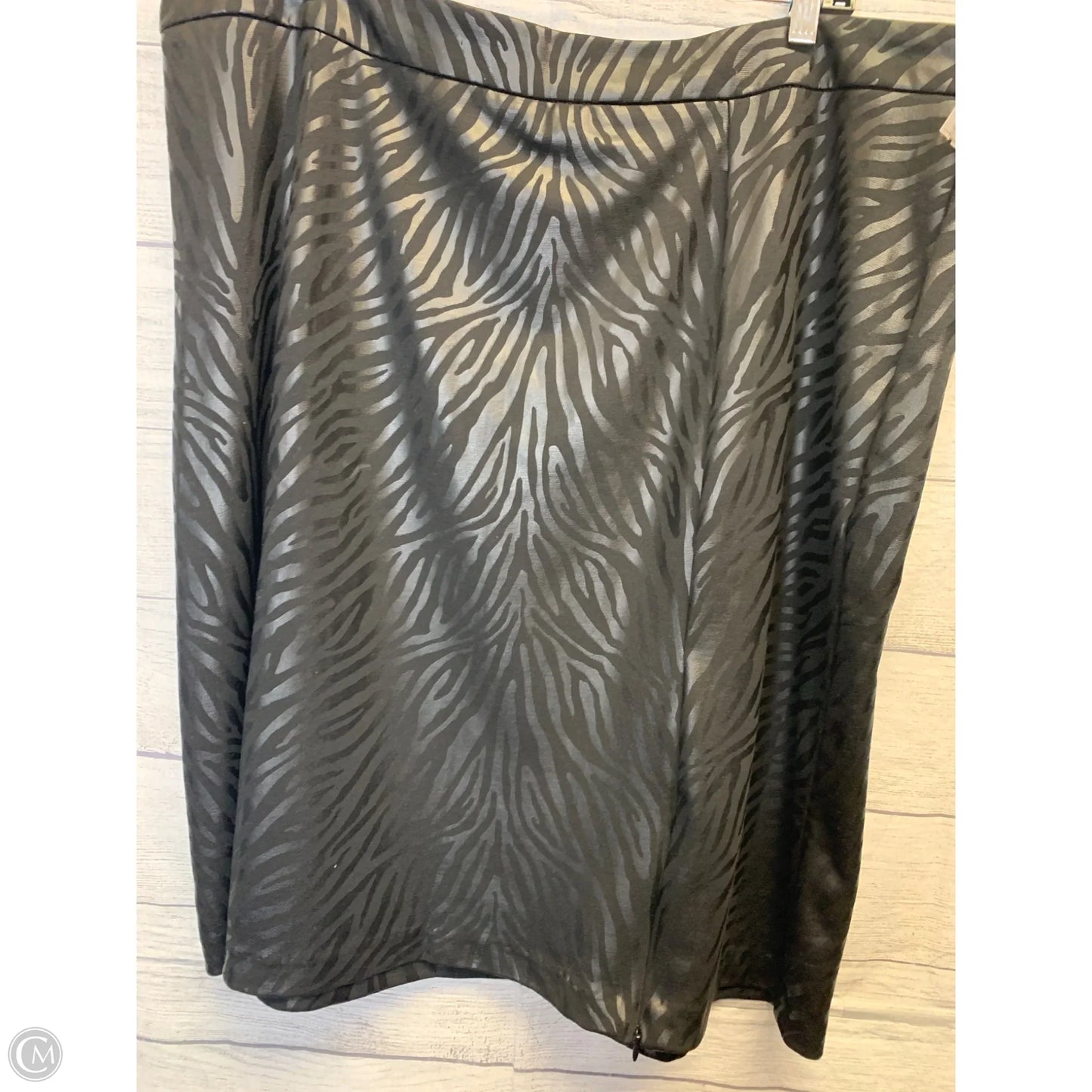Skirt Midi By Ashley Stewart In Black, Size: 20