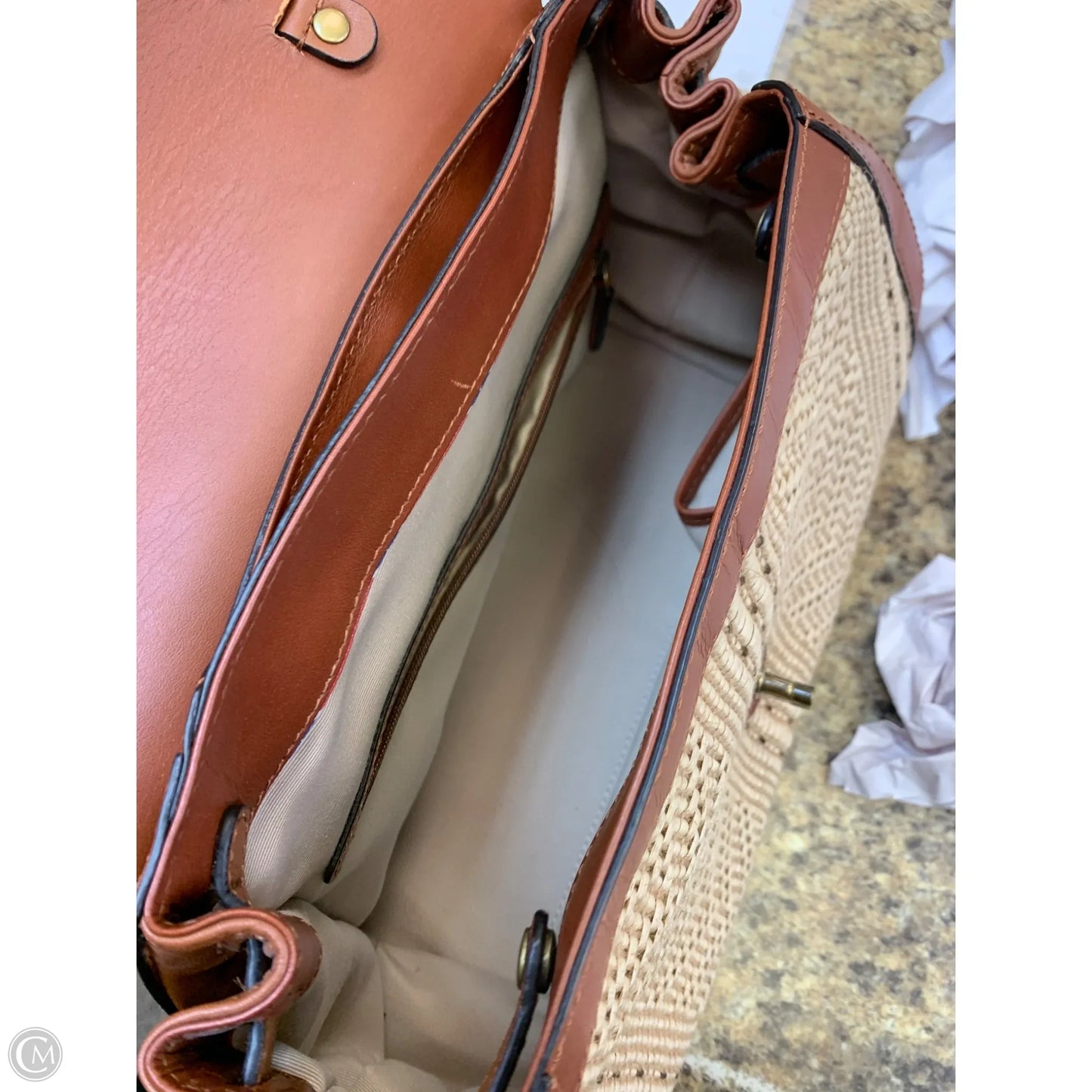 Handbag By Brooks Brothers, Size: Medium