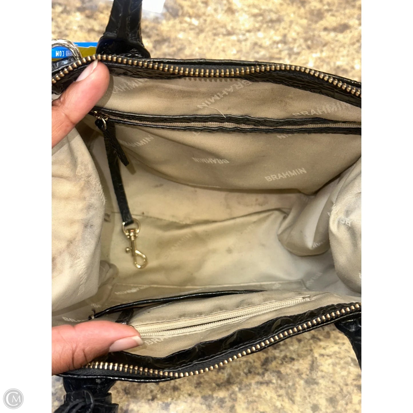 Handbag Designer By Brahmin, Size: Medium